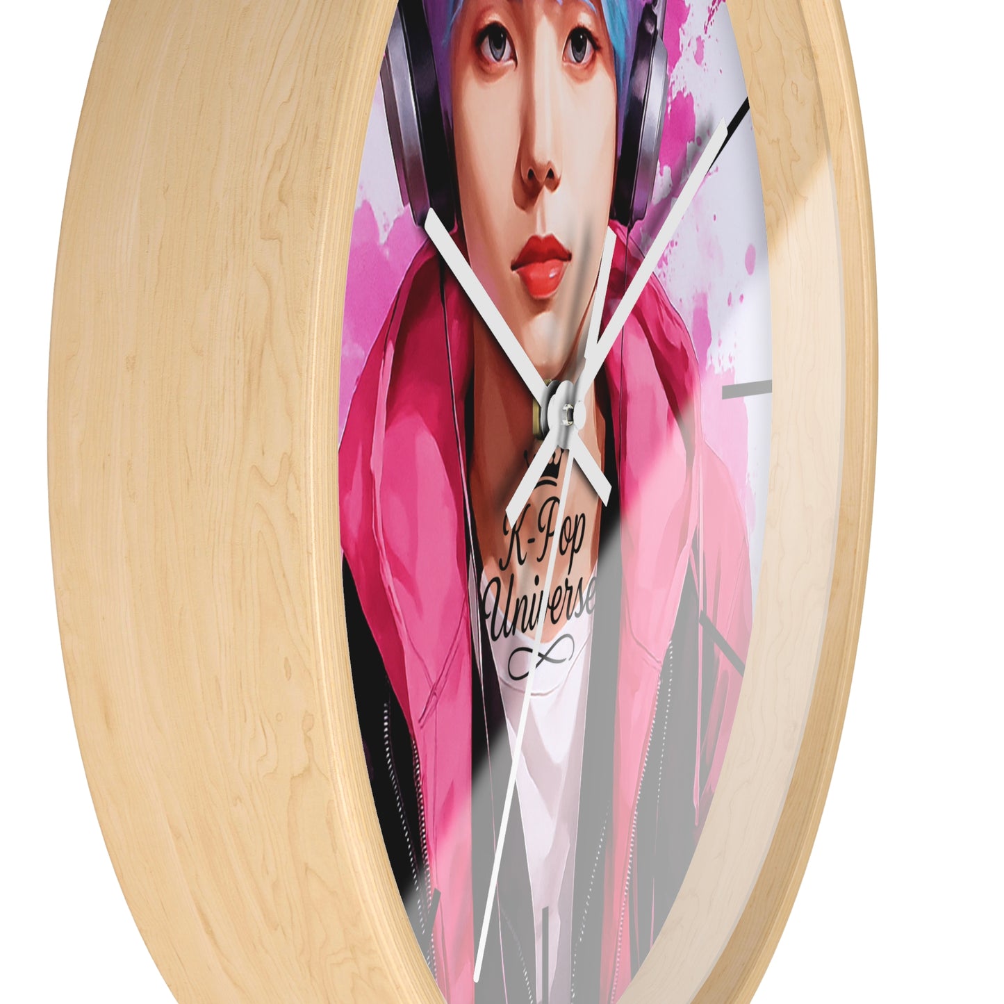 K-Pop Themed Wall Clock, Trendy Clock for Music Lovers, Perfect Gift for K-Pop Fans, Home Decor, Unique Desk Accessory