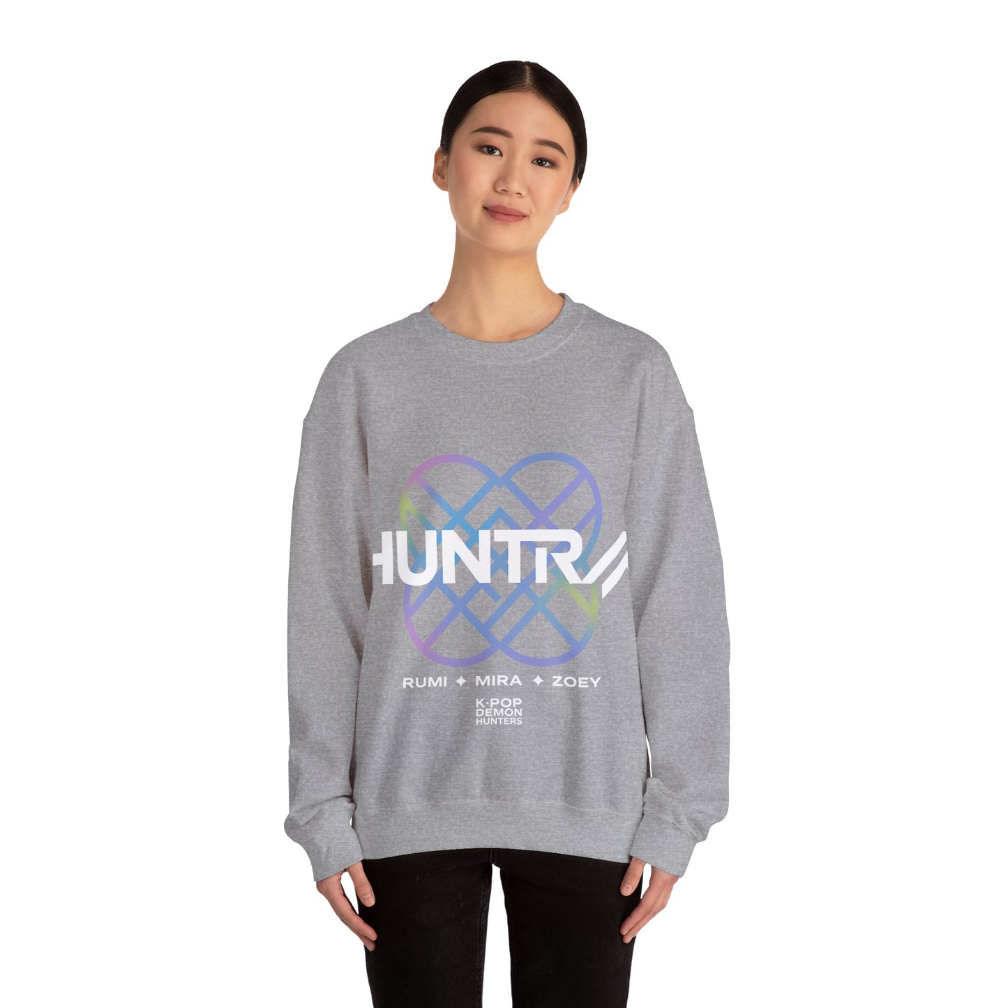 ‼️ Limited edition ‼️K-Pop Universe Crewneck Sweatshirt, Cozy Casual Wear, Music Lover Gifts, Unisex Apparel, Gift for Him/Her, Festival Outfit, K-pop demon hunters, Huntrax