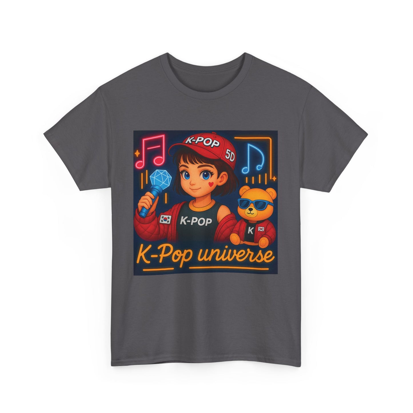 K-Pop Universe "Good Vibes Only" Graphic T-Shirt, Unisex Cotton Tee, Music Lover Gift, Concert Wear, Casual Style