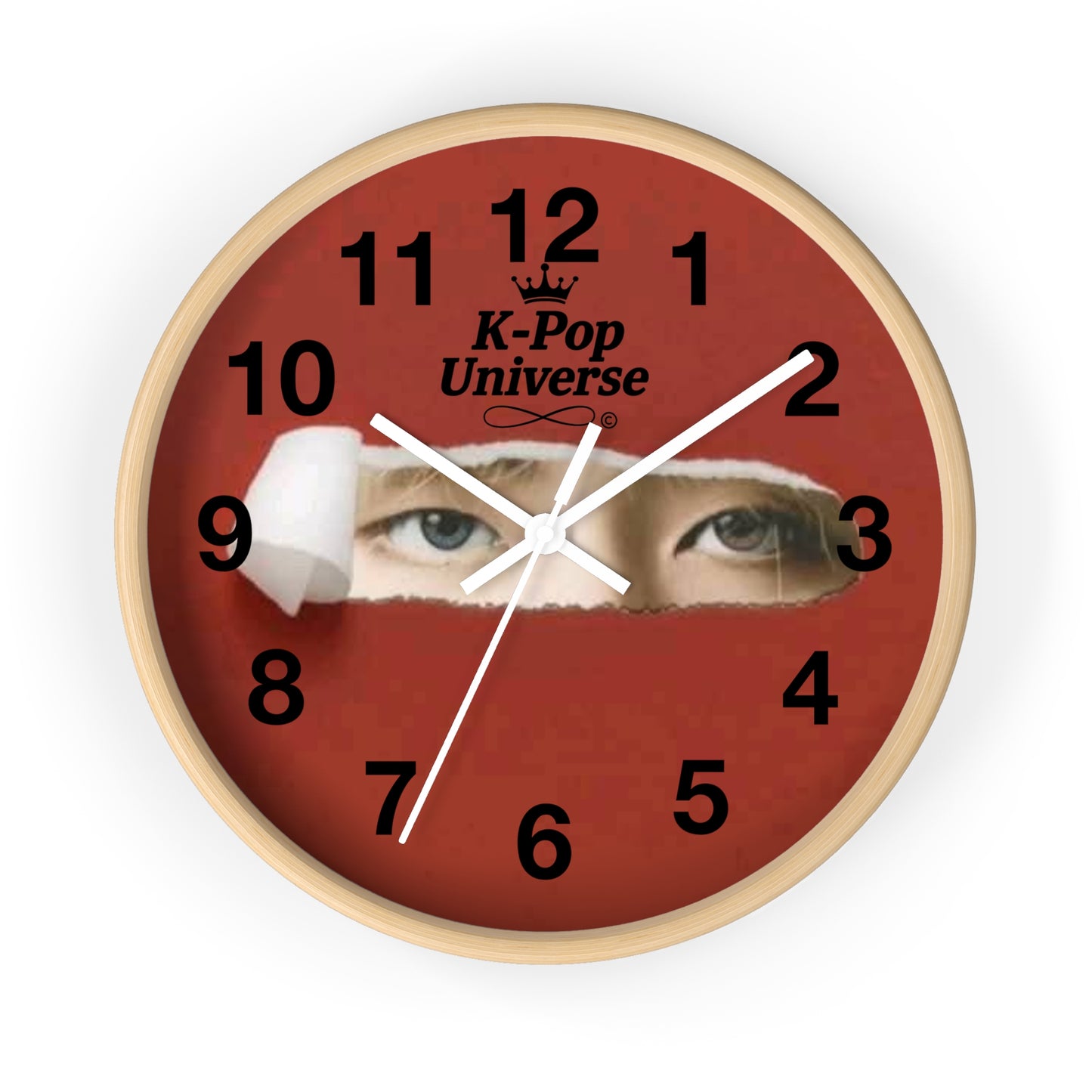 K-Pop Universe Wall Clock, K-Pop Decor, Unique Gift, Home Decoration, Music Lover Accessory, Trendy Wall Art, Kim TAEHYUNG/BTS