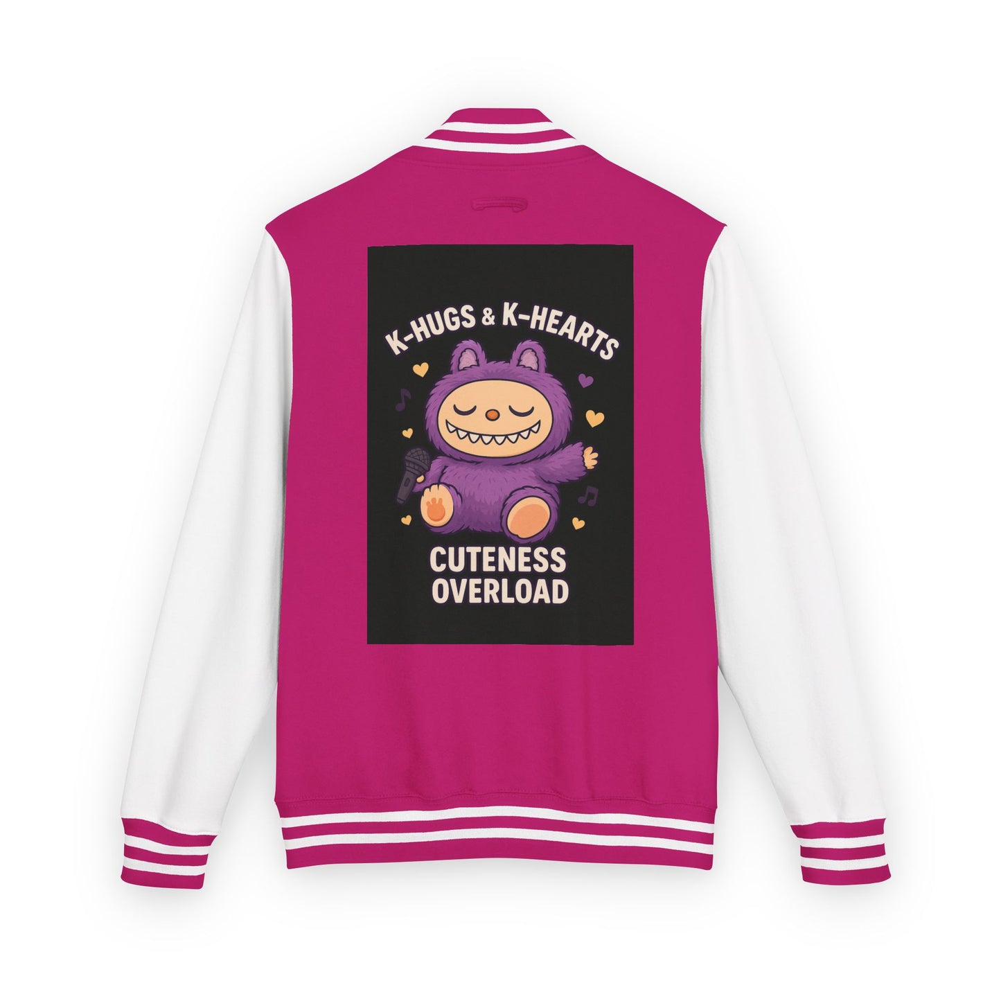 K-Pop Universe Letterman Jacket, Trendy Unisex Varsity Jacket, Cute Gift for K-Pop Fans, Stylish Casual Wear, Anime Inspired Apparel