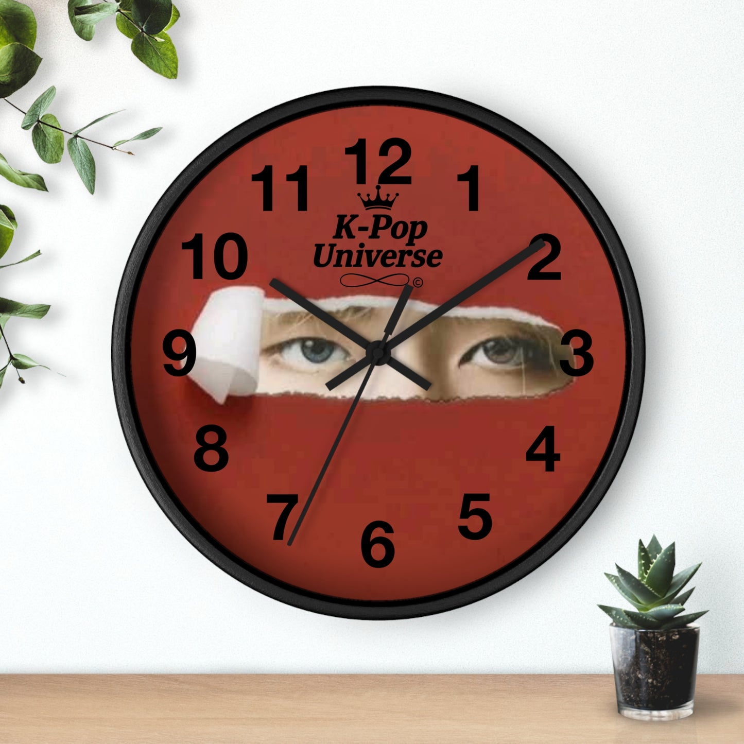 K-Pop Universe Wall Clock, K-Pop Decor, Unique Gift, Home Decoration, Music Lover Accessory, Trendy Wall Art, Kim TAEHYUNG/BTS