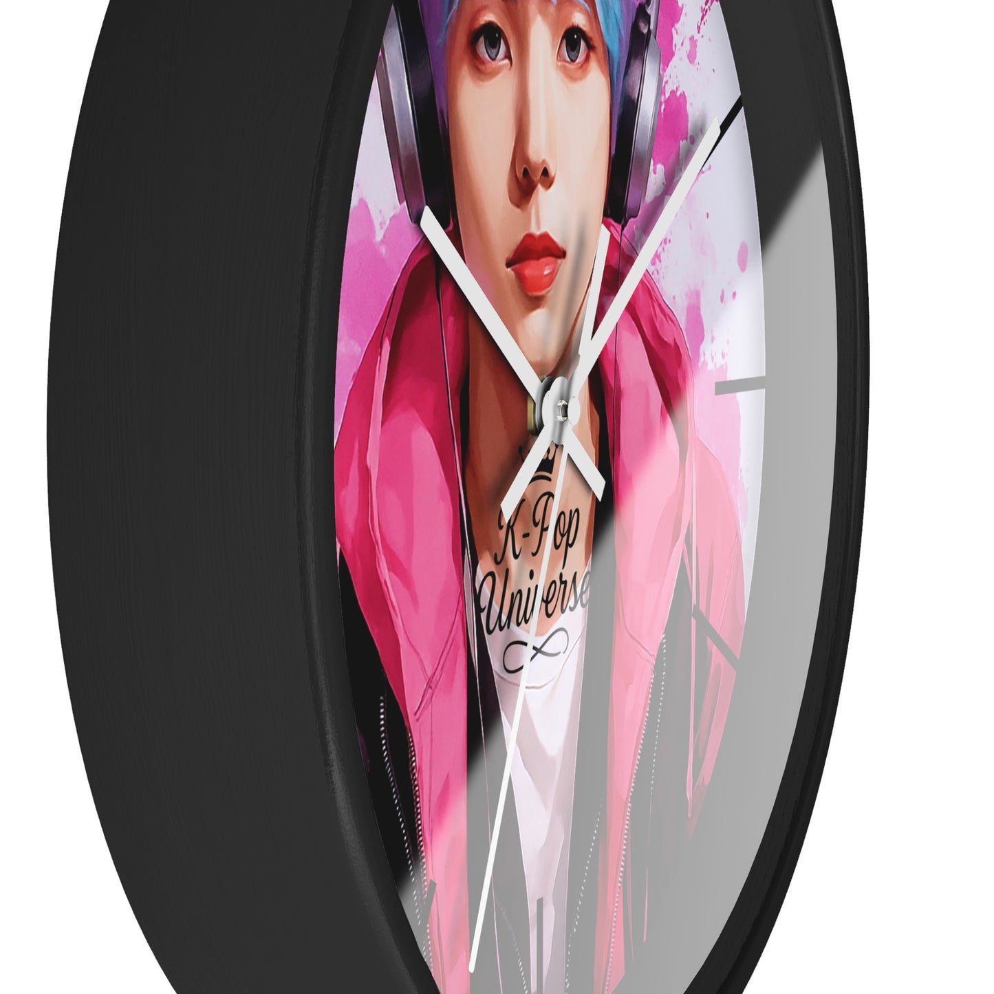 K-Pop Themed Wall Clock, Trendy Clock for Music Lovers, Perfect Gift for K-Pop Fans, Home Decor, Unique Desk Accessory