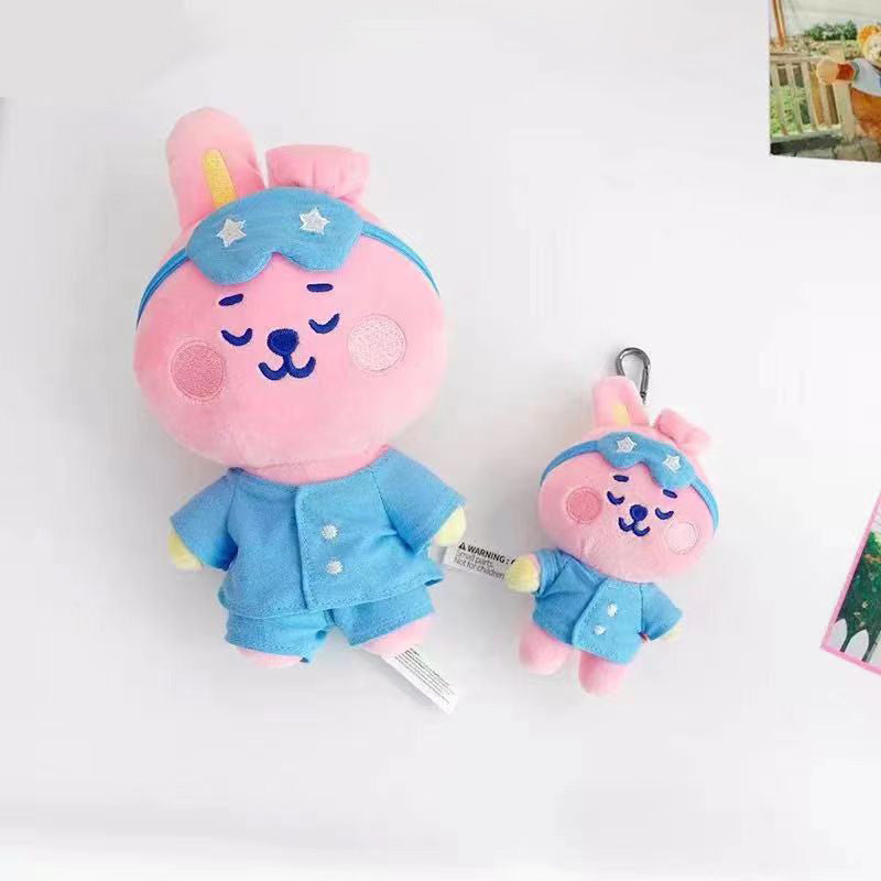 Korea Cute Popular Trend Small Animal Pajamas Series Plush Toy Doll Bag Pendant Gift