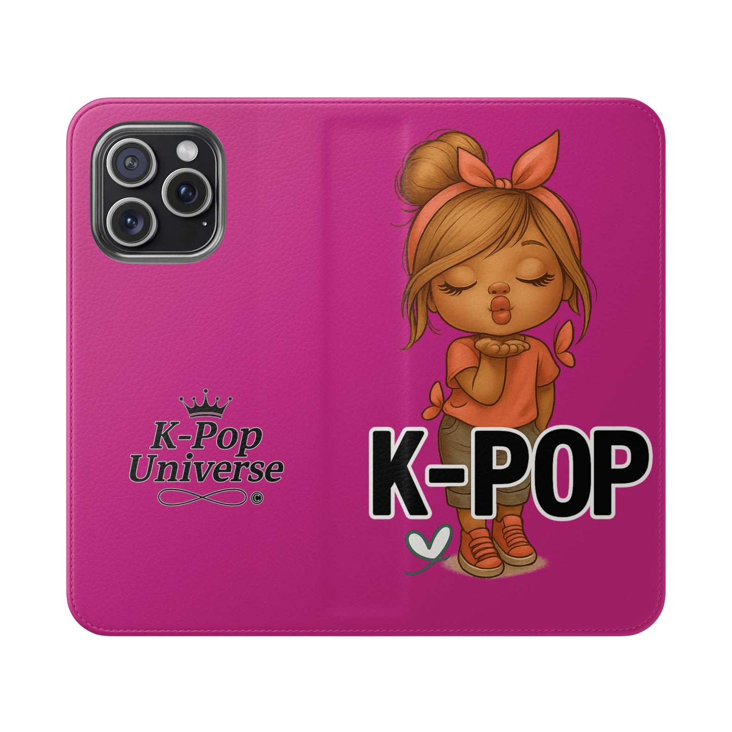 K-Pop Flip Case for Fans, Cute K-Pop Merchandise, Stylish Phone Cover, Ideal for Gifts, Birthday, Concerts, and Celebrations