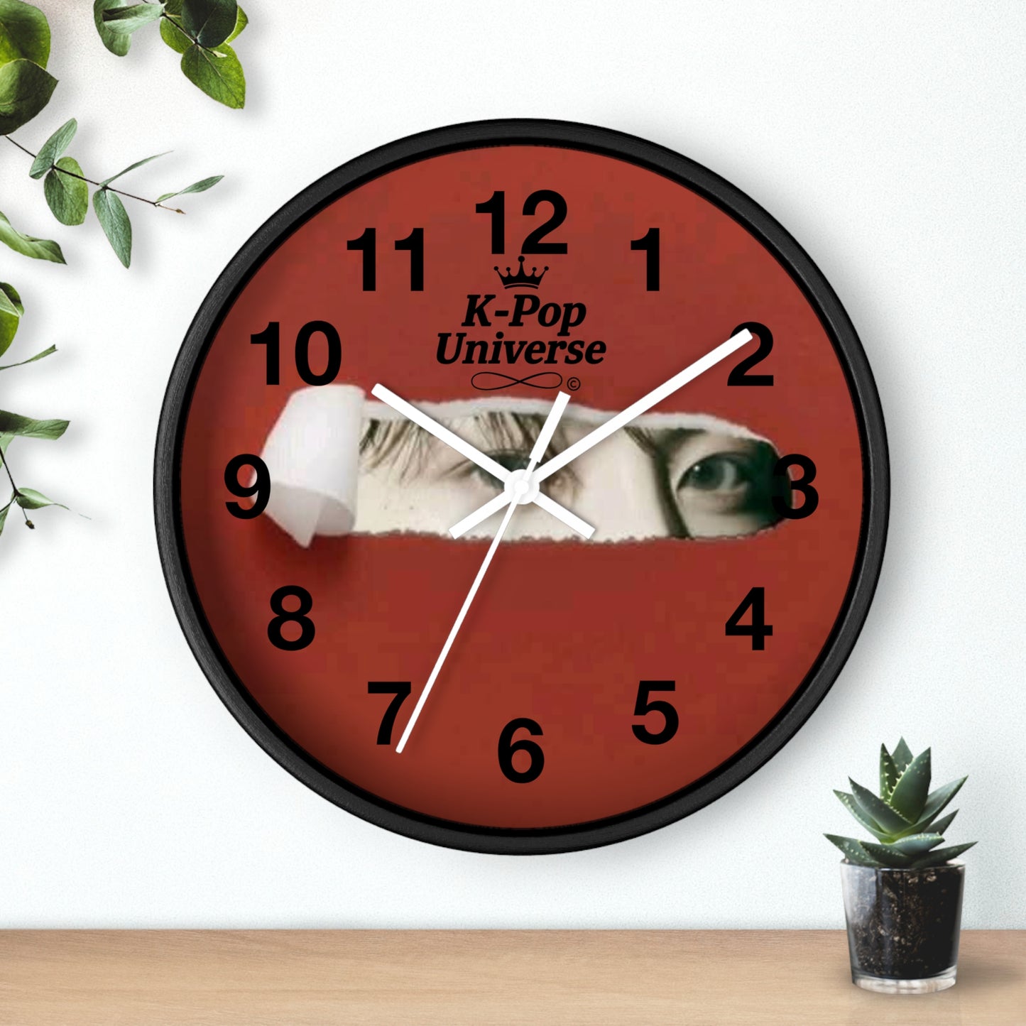 Wall Clock JK BTS/K-POPK-Pop Universe Wall Clock, K-Pop Decor, Unique Gift, Home Decoration, Music Lover Accessory, Trendy Wall Art
