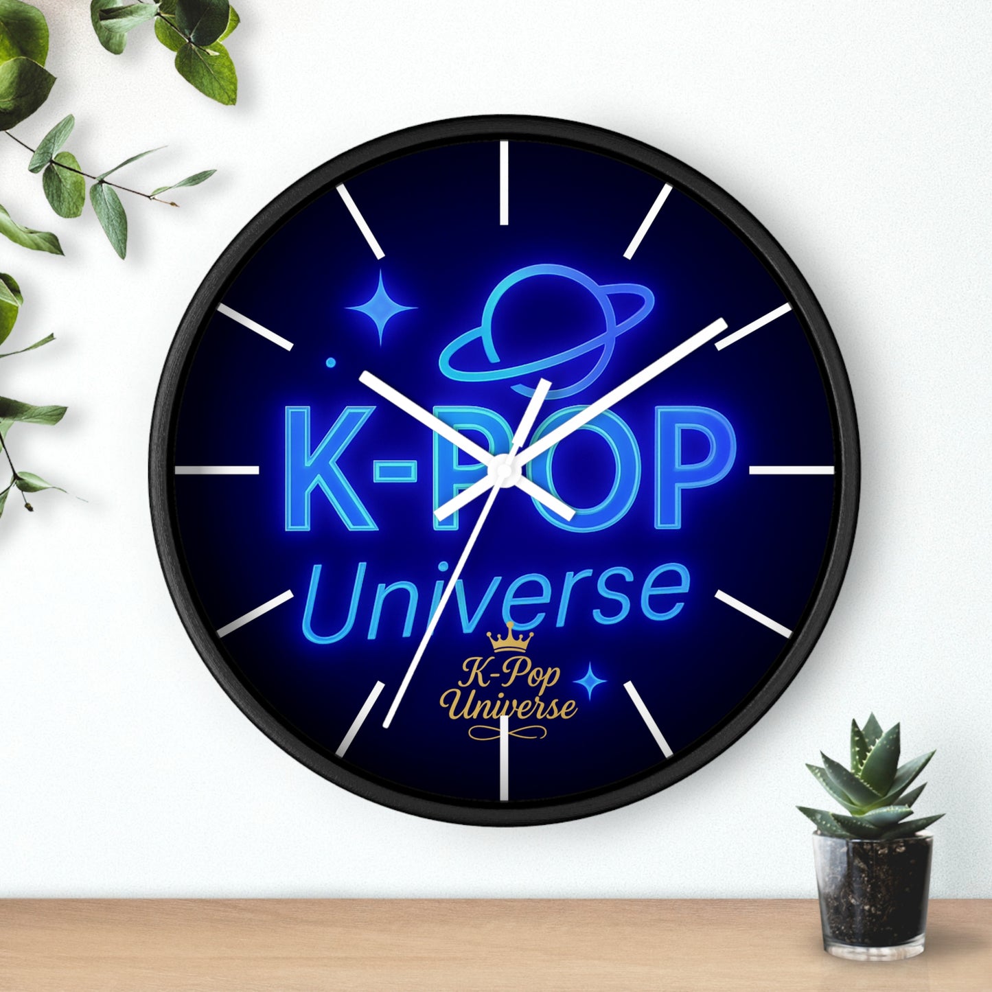Wall ClockK-Pop Cat Acrylic Wall Clock, Cute Home Decor, Fun Wall Art, Unique Gift for Cat Lovers, K-Pop Fan Merchandise, Colorful Clock