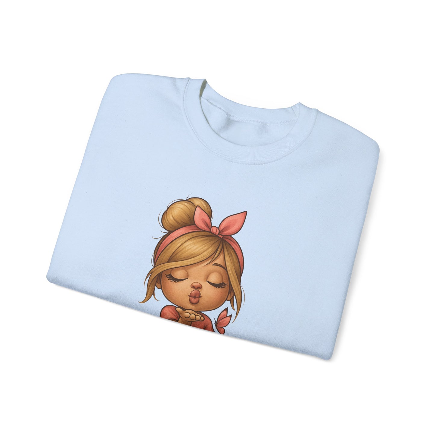 K-Pop Girl Crewneck Sweatshirt, Trendy Gift for Music Lovers, Stylish Cozy Wear, Perfect for Concerts, Fashionable Graphic Sweatshirt