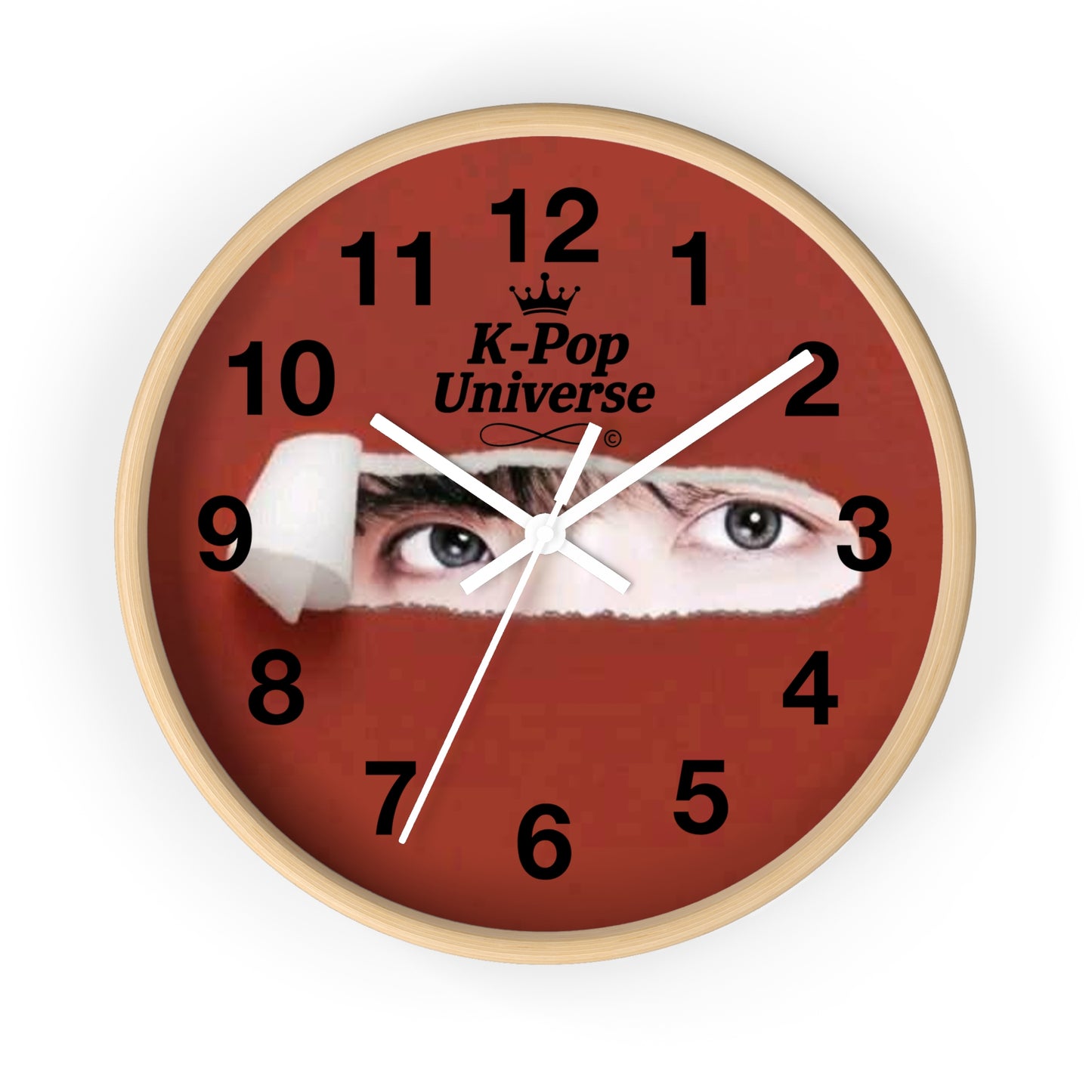 K-Pop Inspired Wall Clock for Fandom Decor, Unique Gift for Fans, Home Office Decor, K-Pop Universe Timepiece, Aesthetic Wall Art/J-Hope/BTS