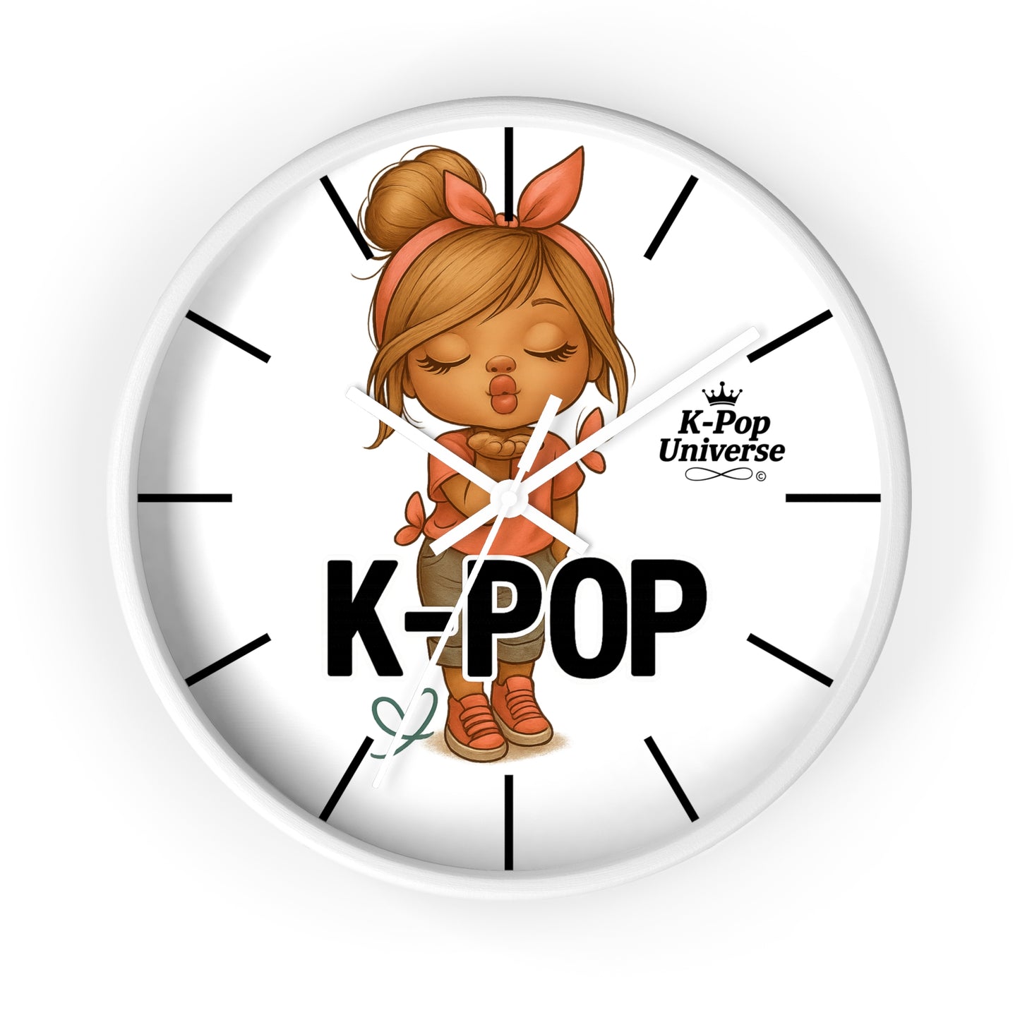 K-Pop Themed Wall Clock, Cute K-Pop Decor, Fan Gift, Music Lover Gift, Unique Home Decor, Trendy Wall Art
