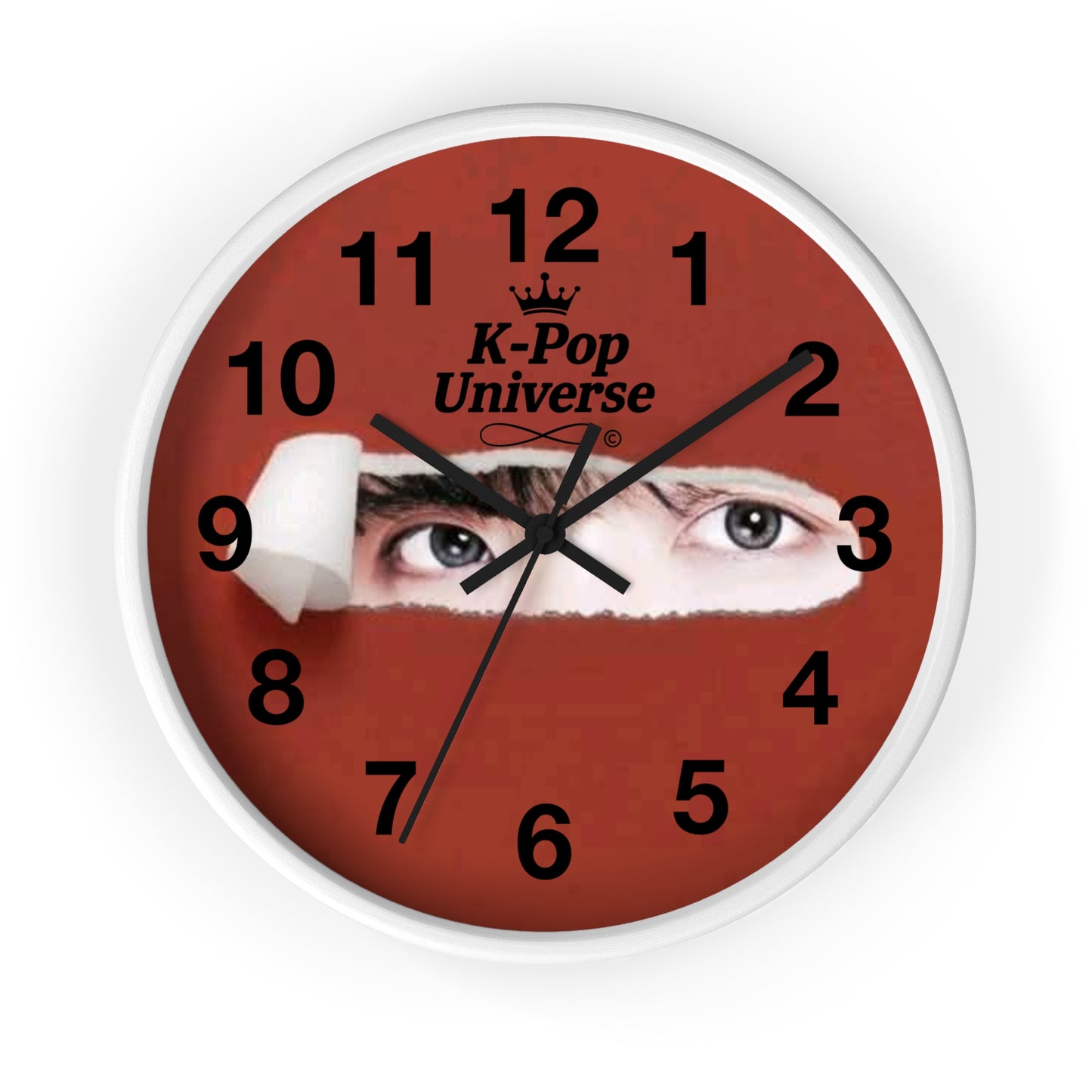 K-Pop Inspired Wall Clock for Fandom Decor, Unique Gift for Fans, Home Office Decor, K-Pop Universe Timepiece, Aesthetic Wall Art/J-Hope/BTS