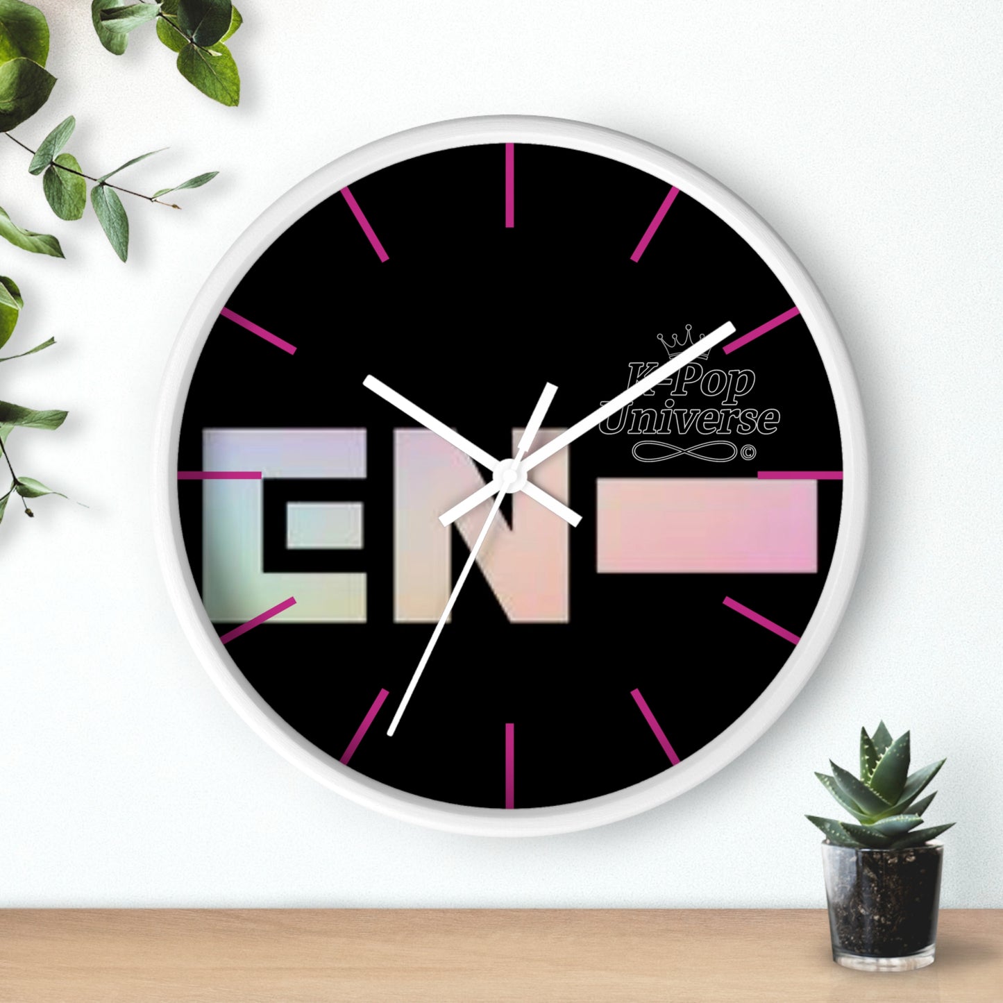 K-Pop Themed Wall Clock, Stylish Home Decor, J-Pop Universe Decoration, Unique Gift for Fans, Musician Inspired Wall Art