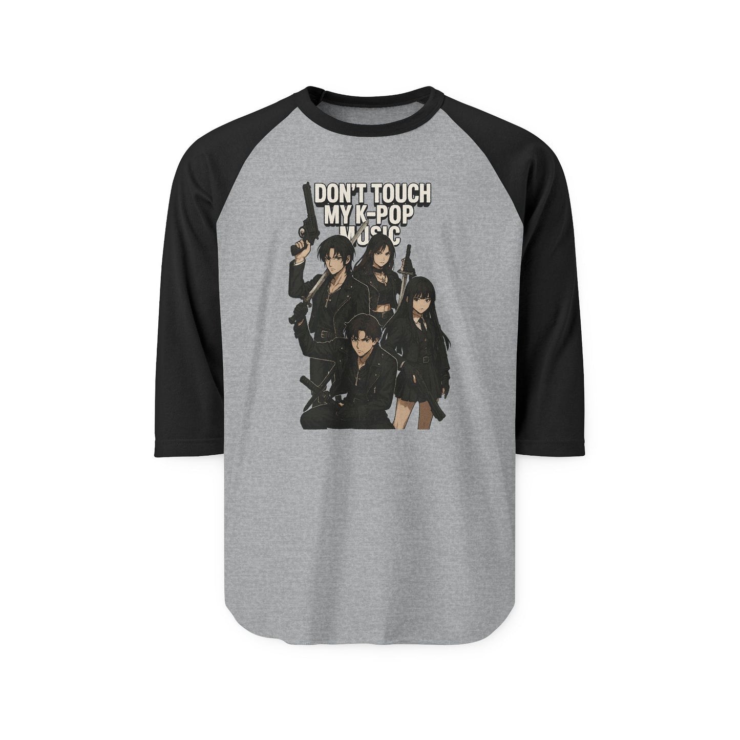 K-Pop Graphic Raglan Shirt, Unisex Baseball Tee, Music Lover Gift, Korean Pop Merch, Trendy Casual Wear, Ideal for Concerts