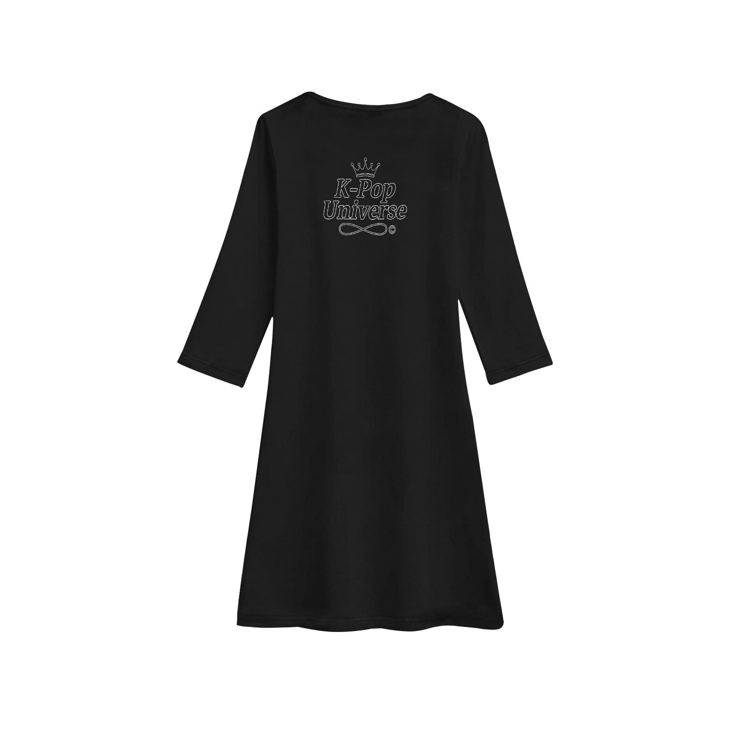 Girls' Long Sleeve Dress (D59) K-pop Demon Hunters,Saja boys, K-pop universe