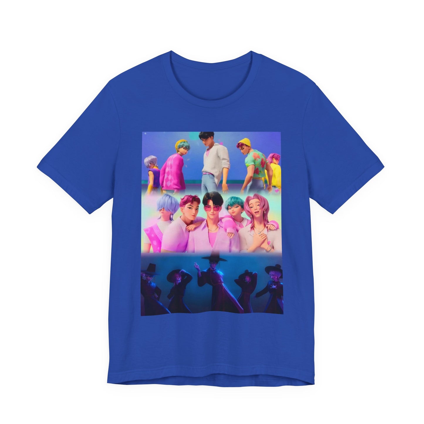 ‼️Limited edition‼️ K-Pop Inspired Unisex Jersey Tee, Perfect for Concerts, Casual Wear, Fan Apparel, Gifts for Music Lovers, Streetwear, K-pop demon hunters,Saja boys