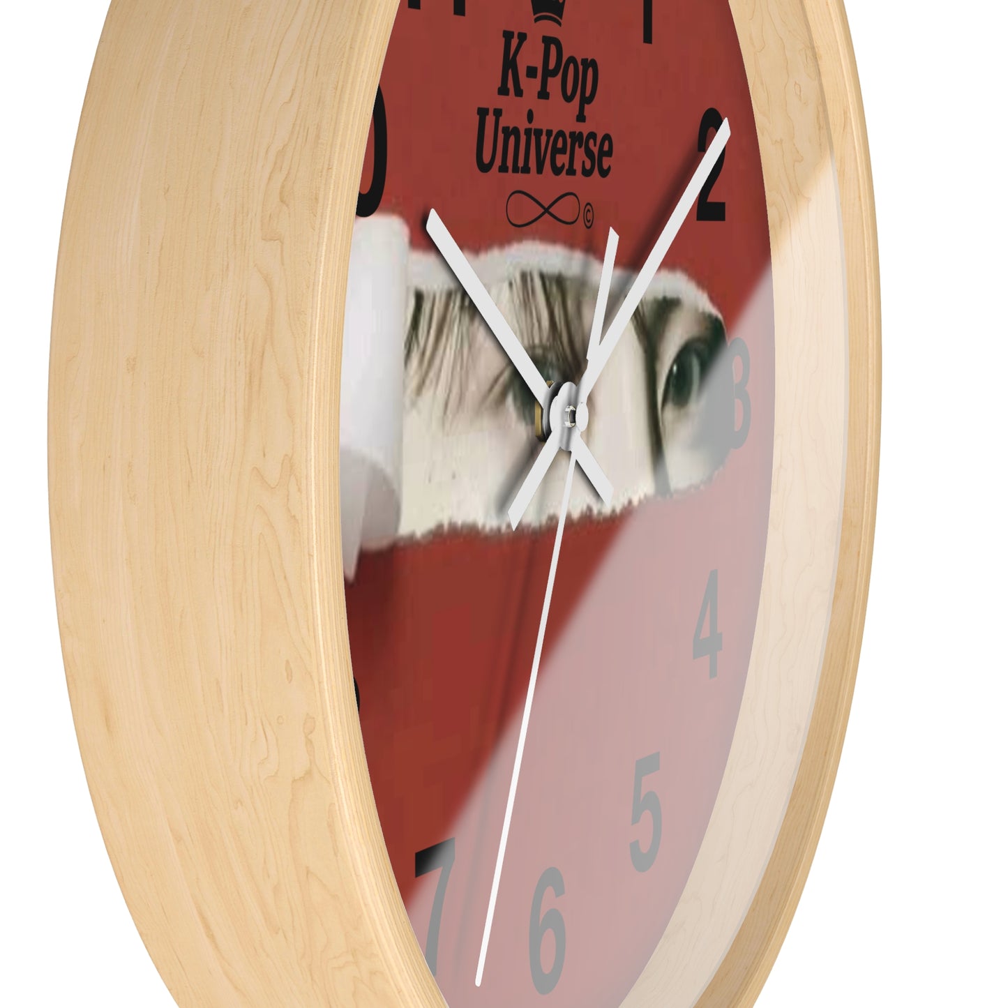 Wall Clock JK BTS/K-POPK-Pop Universe Wall Clock, K-Pop Decor, Unique Gift, Home Decoration, Music Lover Accessory, Trendy Wall Art