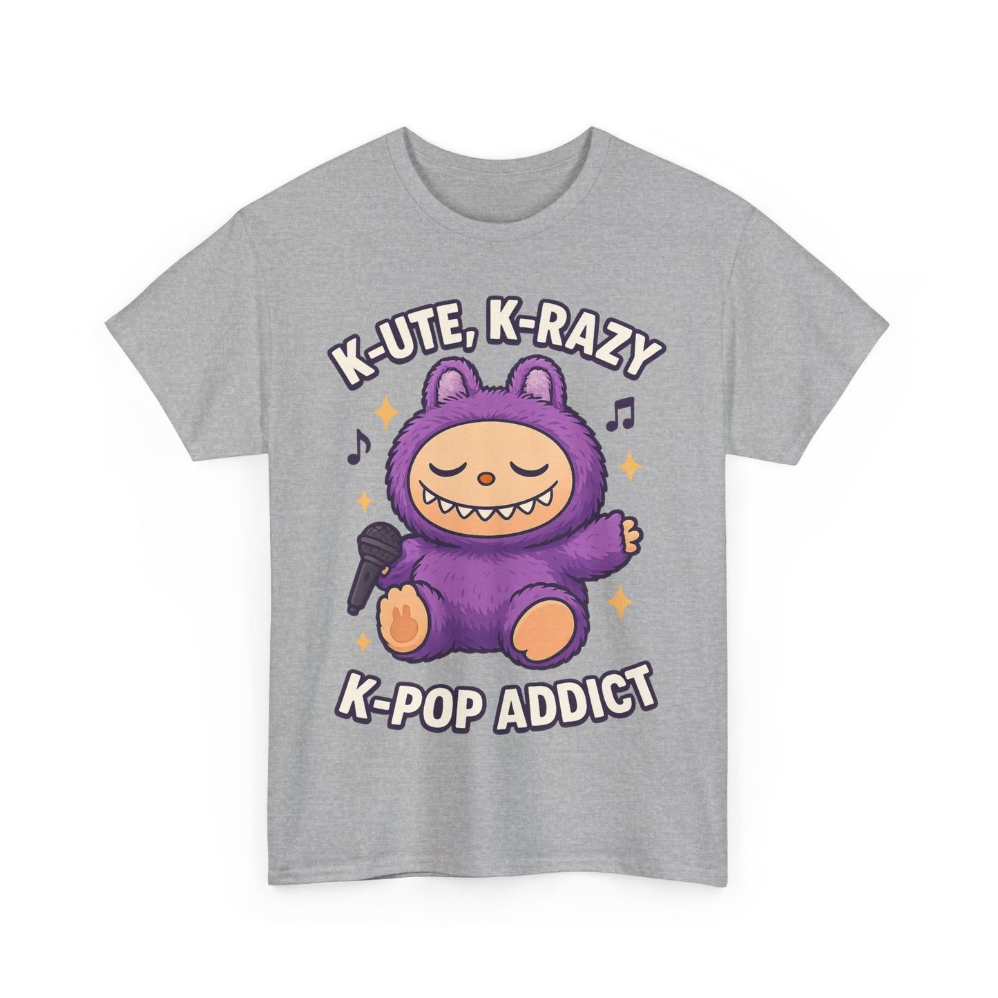K-Pop Addict Tee, Cute Kawaii T-Shirt, Unisex Cotton Shirt, Music Lover Gift, K-Pop Universe Apparel