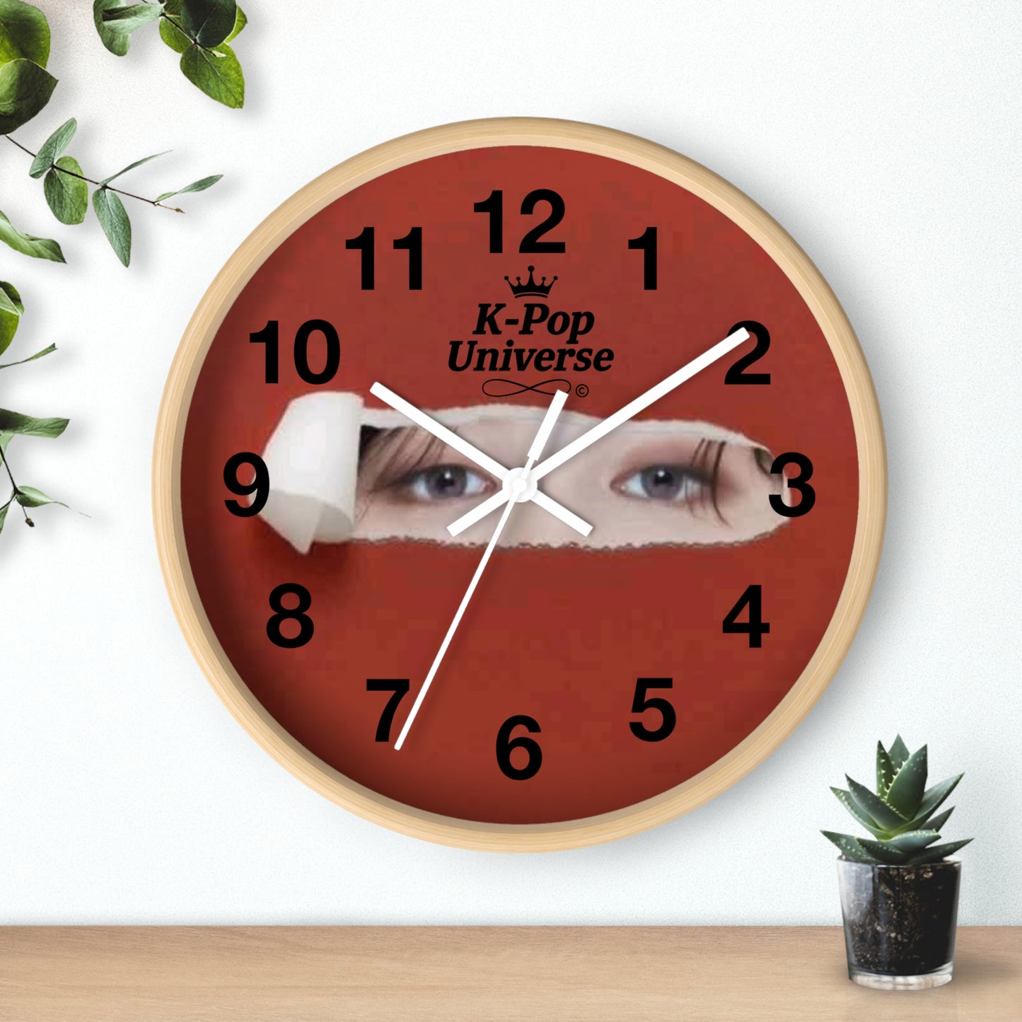 K-Pop Universe Wall Clock, Unique Home Decor, Music Lover Gift, Stylish Timepiece, K-Pop Fan Decor, Room Accent,Jimin /BTS