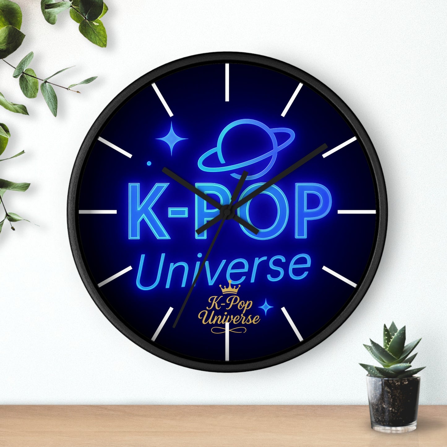 Wall ClockK-Pop Cat Acrylic Wall Clock, Cute Home Decor, Fun Wall Art, Unique Gift for Cat Lovers, K-Pop Fan Merchandise, Colorful Clock