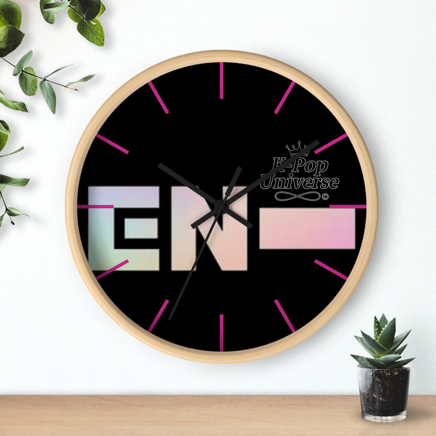 K-Pop Themed Wall Clock, Stylish Home Decor, J-Pop Universe Decoration, Unique Gift for Fans, Musician Inspired Wall Art