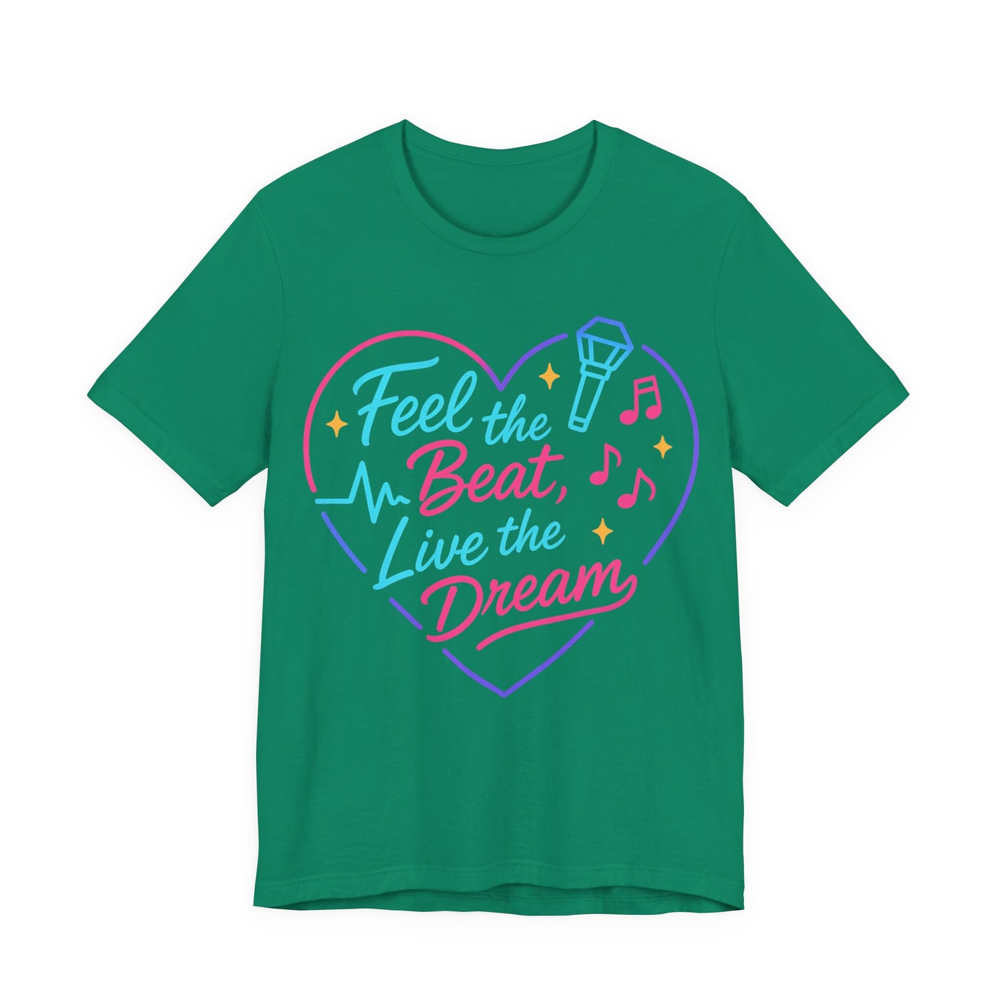 K-Pop Inspired Graphic Tee for Music Lovers, Feel the Beat T-Shirt, Unisex Music Tee, Concert Apparel, Gift for Fans, Festival Wear
