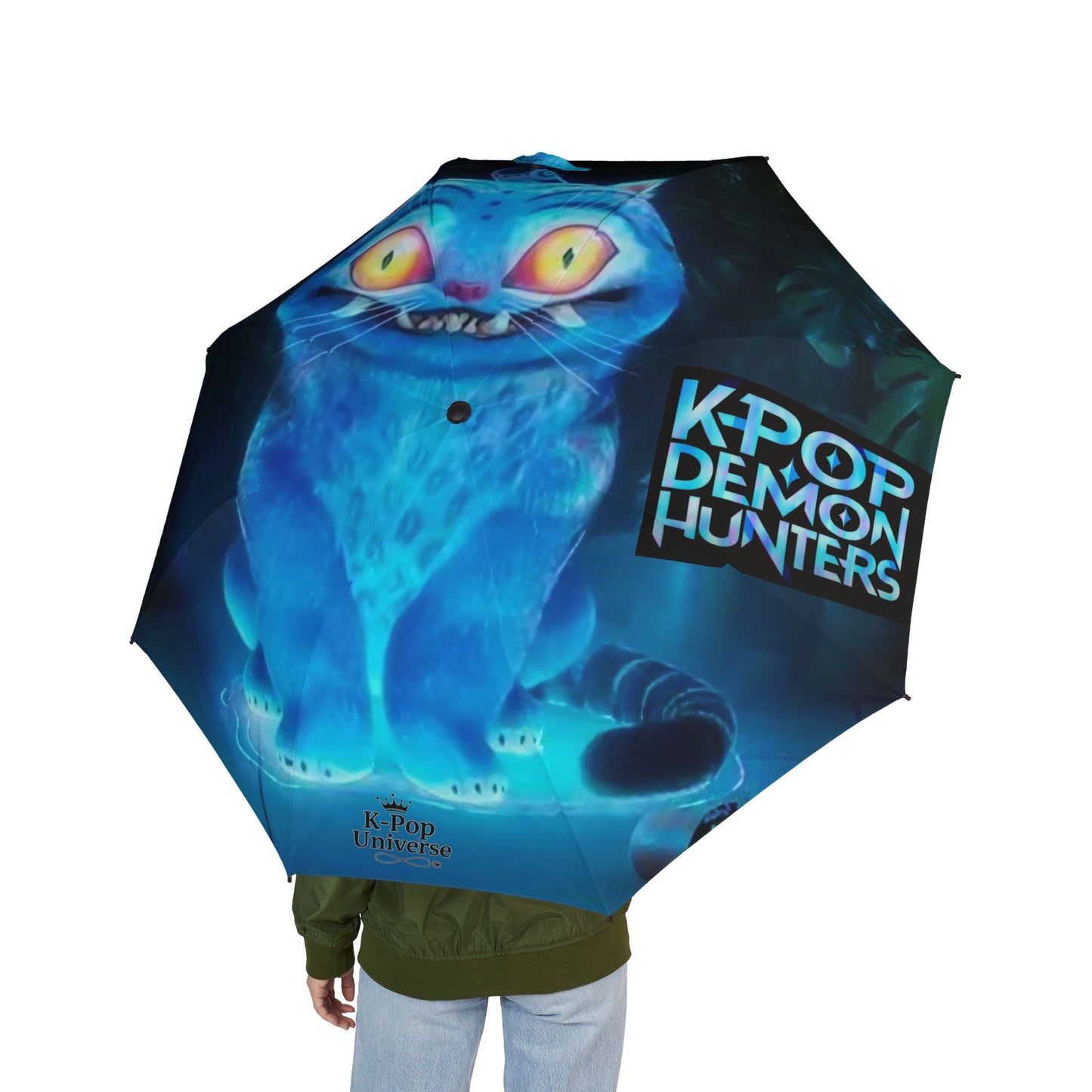 LIMITED EDITION ❗K-POP DEMON HUNTERS Charming Artistic Umbrella for Rainy Days | Cute Cat Monster Design, Perfect Gift for Cat Lovers, Unique Rain Gear, Halloween, k-pop universe