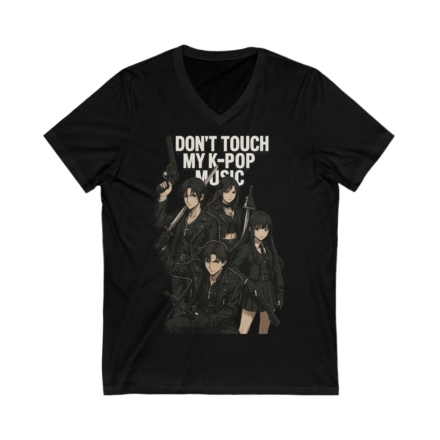 Unisex Jersey Short Sleeve V-Neck Tee