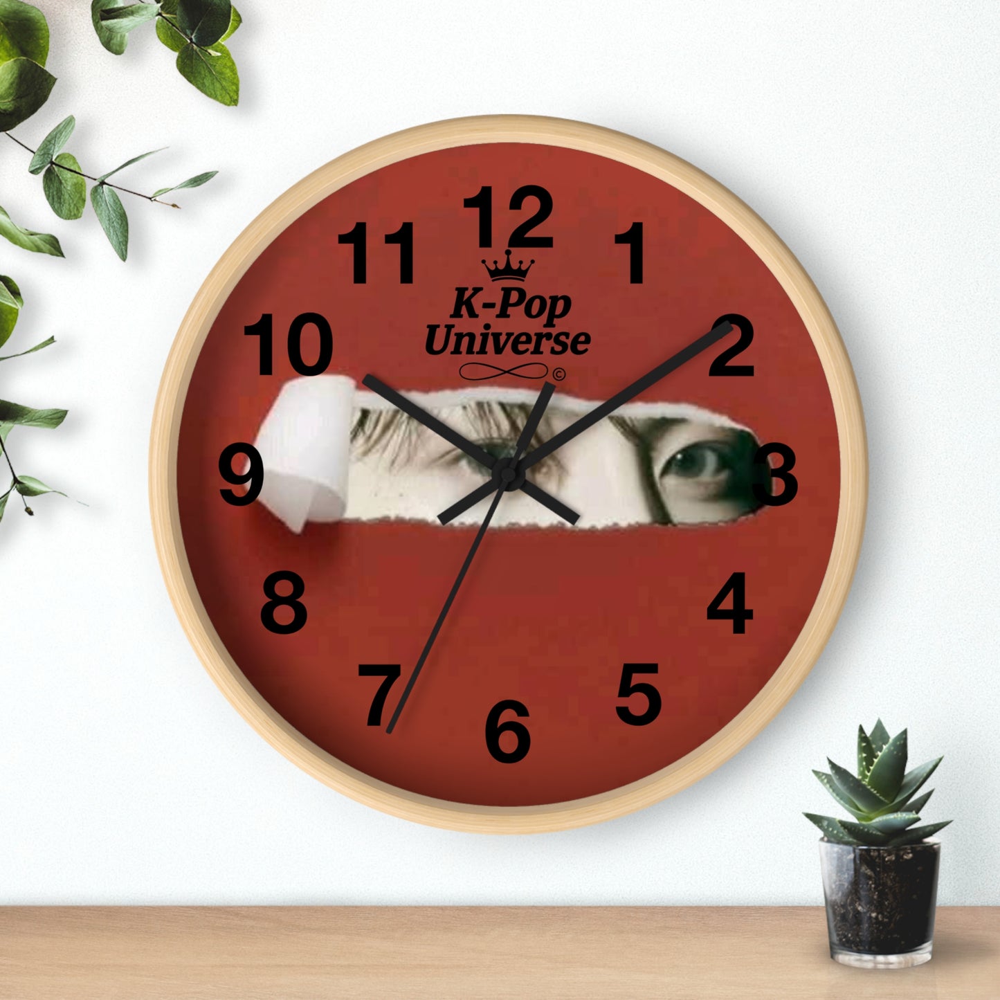 Wall Clock JK BTS/K-POPK-Pop Universe Wall Clock, K-Pop Decor, Unique Gift, Home Decoration, Music Lover Accessory, Trendy Wall Art
