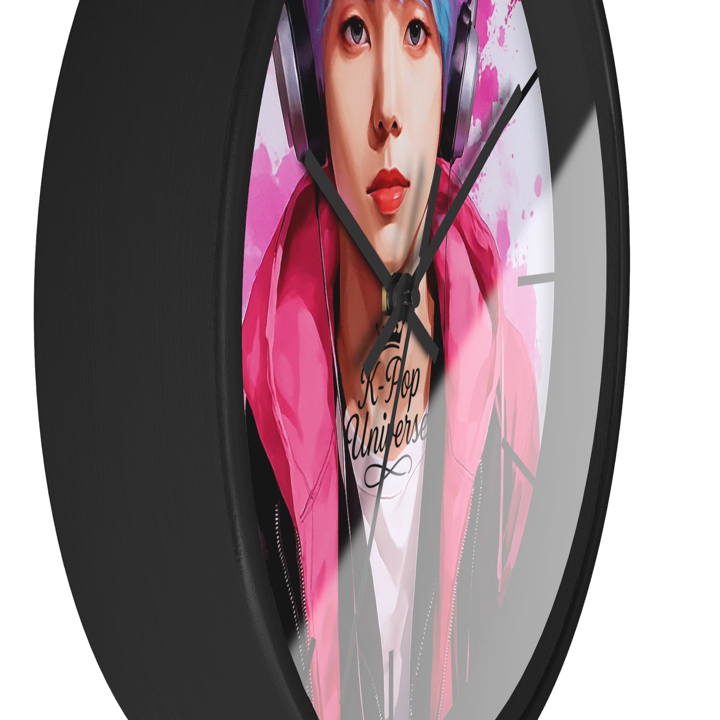 K-Pop Themed Wall Clock, Trendy Clock for Music Lovers, Perfect Gift for K-Pop Fans, Home Decor, Unique Desk Accessory