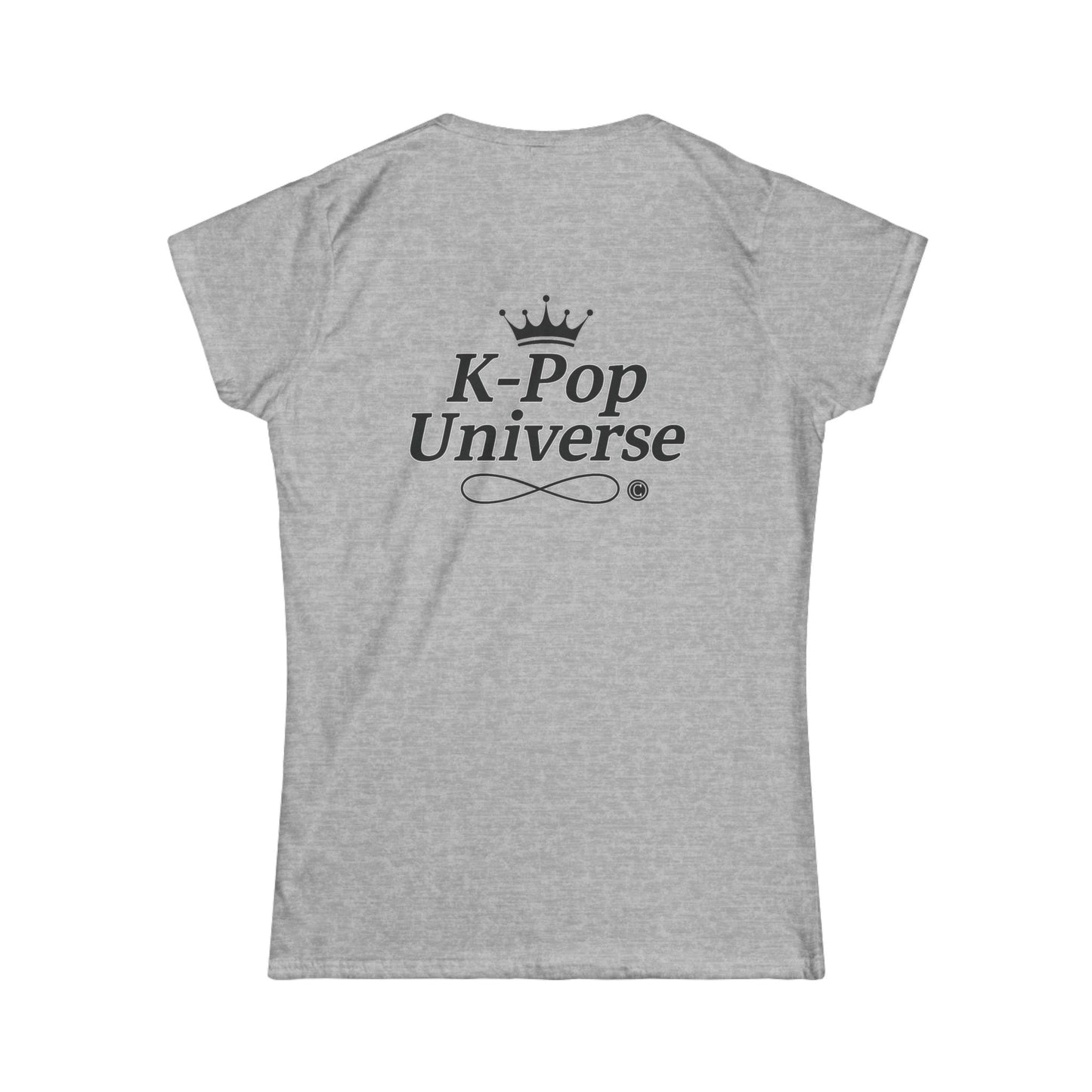 V/BTS/K-Pop Universe Women's Softstyle Tee, Trendy Graphic Tee, Casual K-Pop Shirt, Gift for Fans, Stylish Concert Outfit