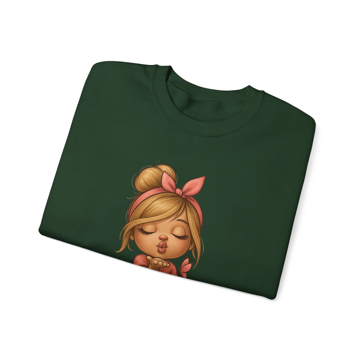 K-Pop Girl Crewneck Sweatshirt, Trendy Gift for Music Lovers, Stylish Cozy Wear, Perfect for Concerts, Fashionable Graphic Sweatshirt