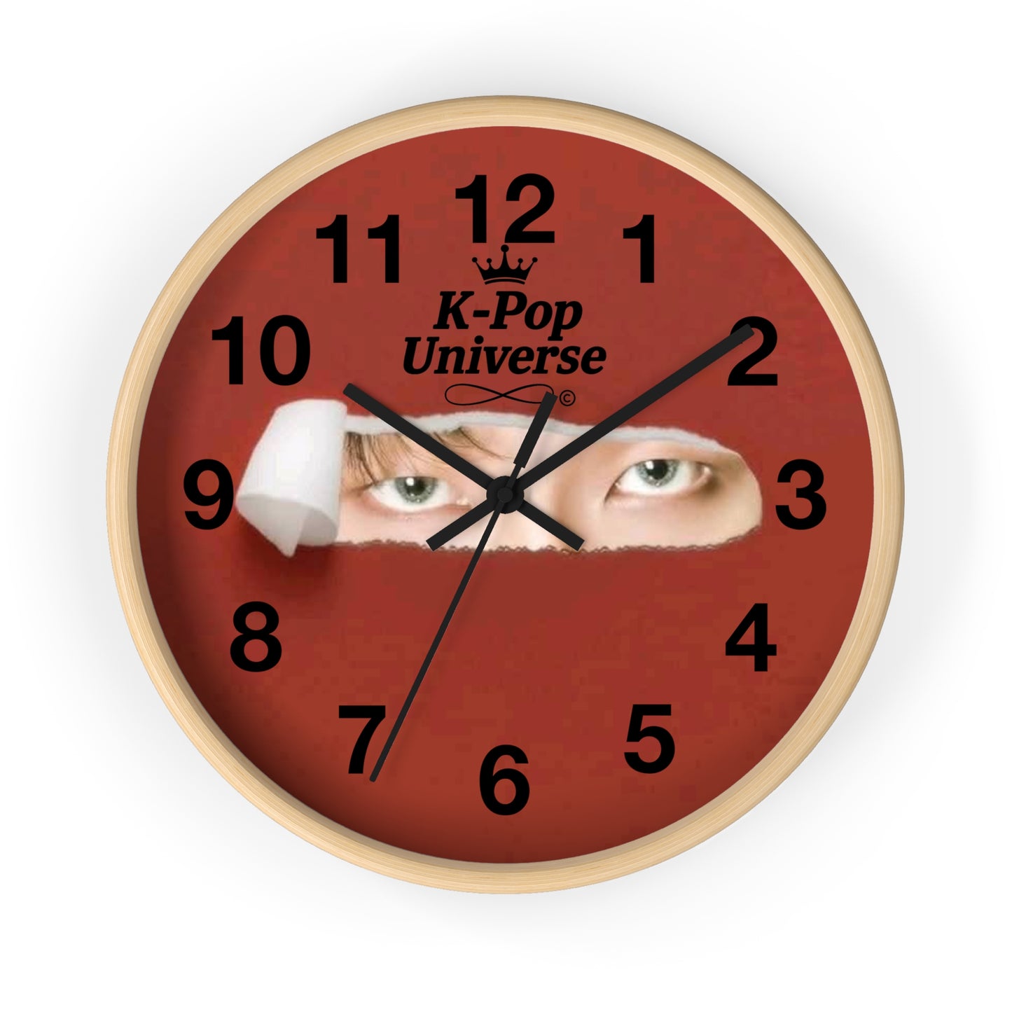 K-Pop Themed Wall Clock, Unique Home Decor, Gift for Fans, Music Room Essential, Stylish Timepiece