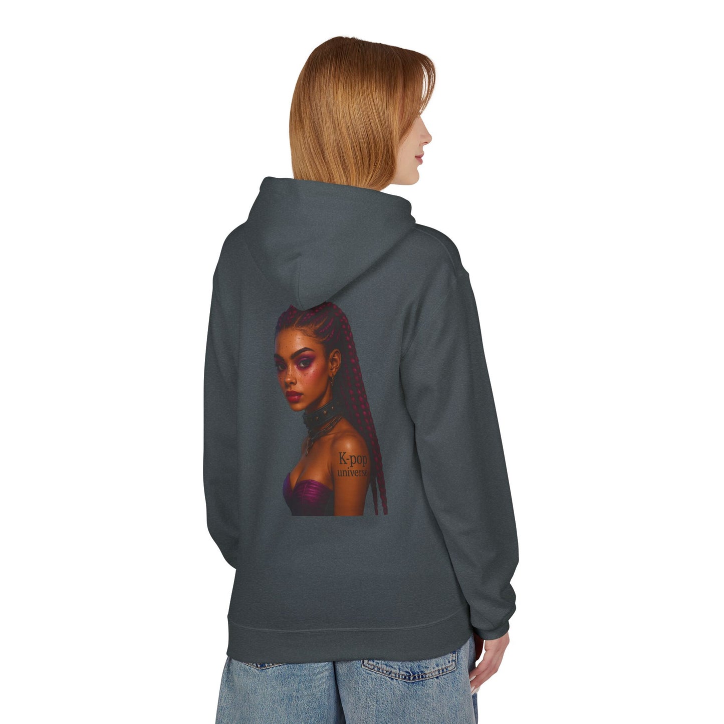 K-Pop Universe Stylish Unisex Fleece Hoodie | Cozy Concert Attire, Gift for Music Lovers, Casual Streetwear, Festival Outfit, Trendy Apparel