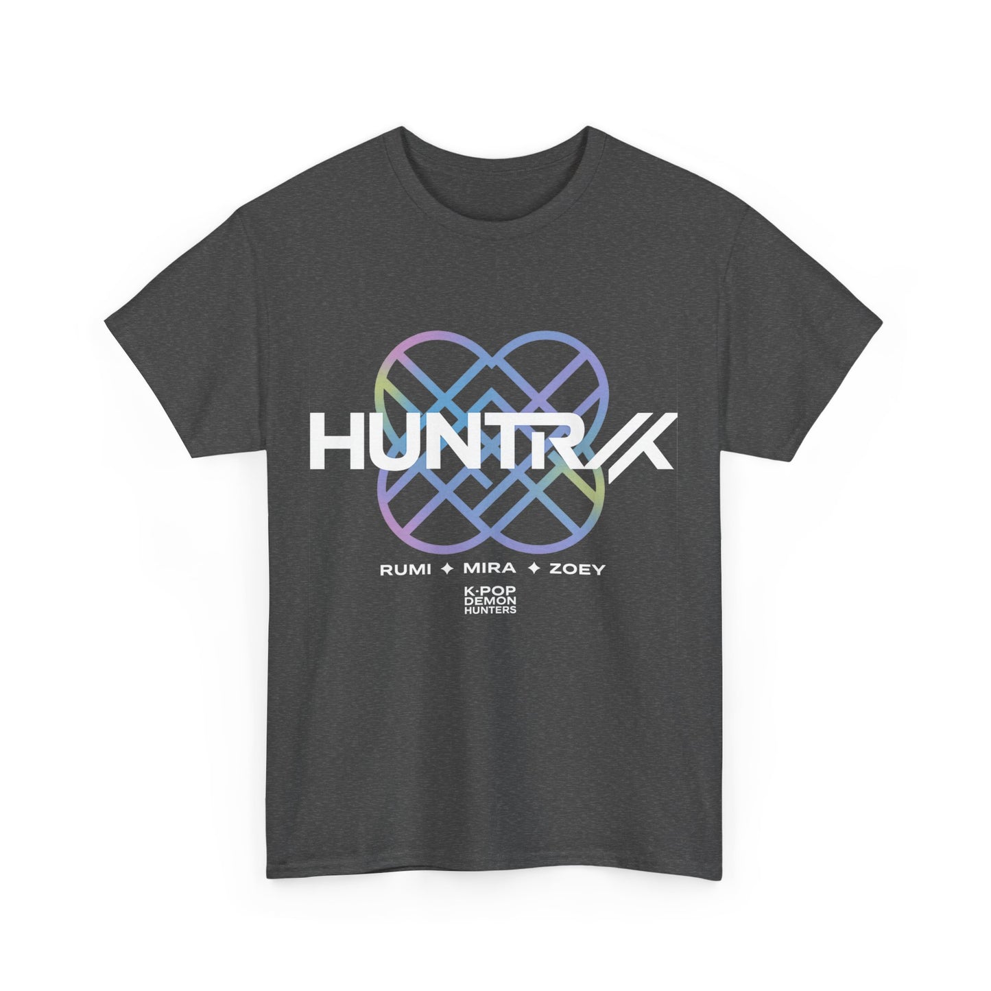 ‼️ Limited edition‼️Unisex Heavy Cotton Tee with HUNTRK Design, Streetwear T-Shirt, Casual Graphic Tee, Trendy Apparel, Perfect Gift for Music Lovers, Huntrax, k-pop demon hunters