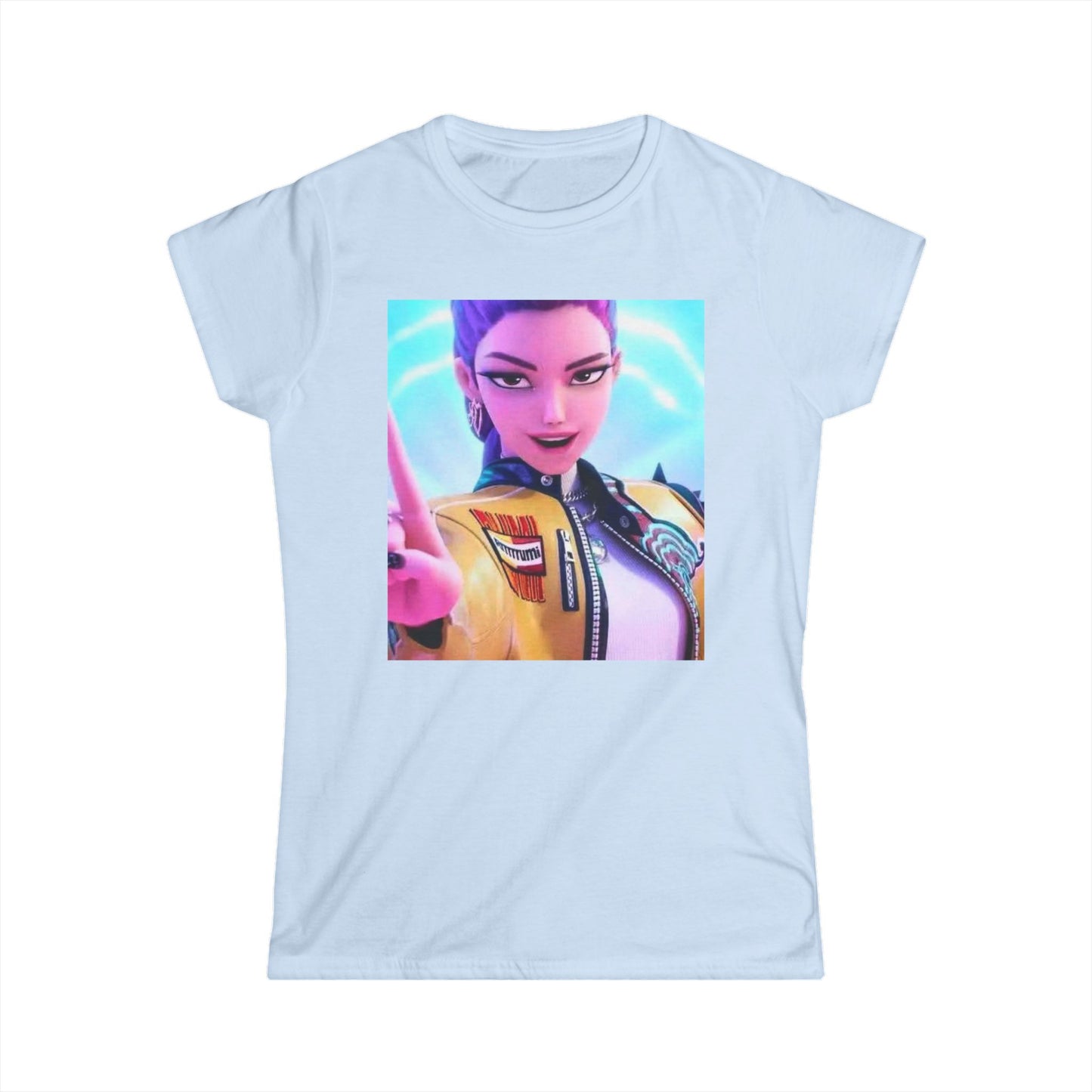 Women's Graphic Tee, Casual Wear, Gamer Shirt, Anime Style Top, Unique Gift for Her, Everyday Comfort, Birthday Present, k-pop demon Hunters
