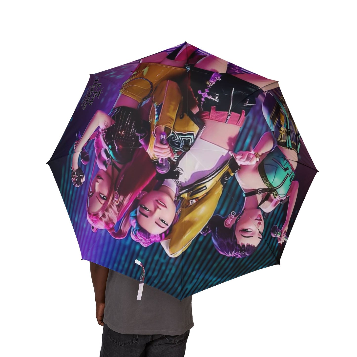 ❗LIMITED EDIT ❗K-POP DEMON HUNTERS Trendy Foldable Umbrella with Vibrant Design, Portable Rain Gear for Festivals, Custom Art Gift for Fans, Unique Collectible Accessory