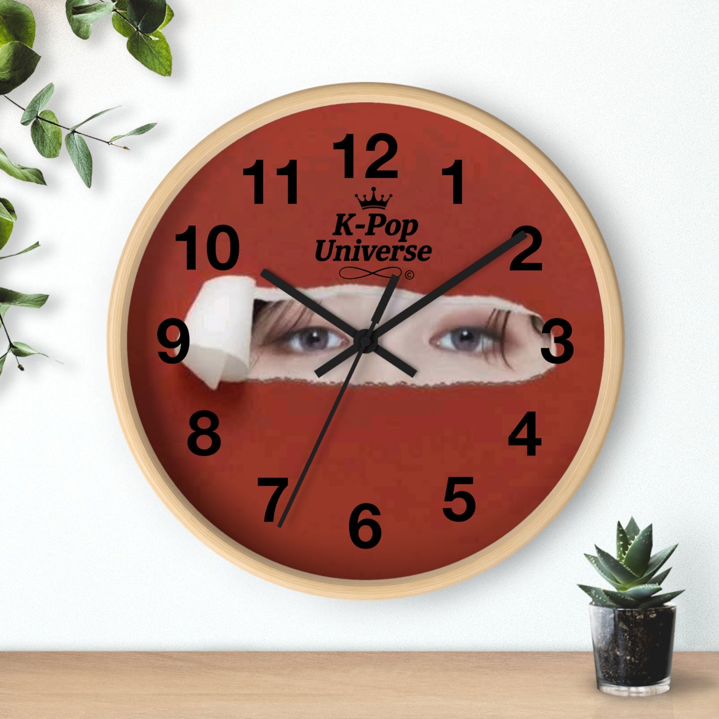 K-Pop Universe Wall Clock, Unique Home Decor, Music Lover Gift, Stylish Timepiece, K-Pop Fan Decor, Room Accent,Jimin /BTS