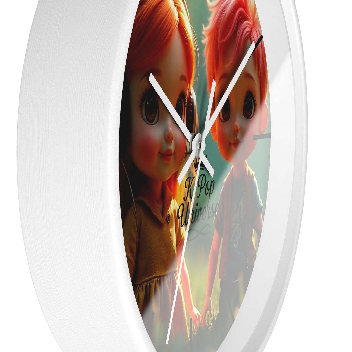 K-Pop Universe Wall Clock, Cute Home Decor, Gift for Music Lovers, Children's Room Accent, K-Pop Fan Wall Art