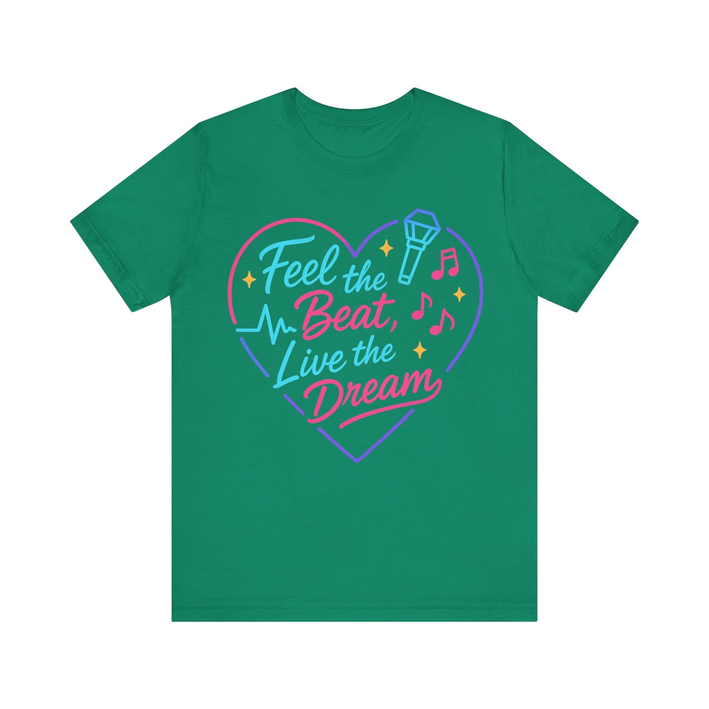 K-Pop Inspired Graphic Tee for Music Lovers, Feel the Beat T-Shirt, Unisex Music Tee, Concert Apparel, Gift for Fans, Festival Wear