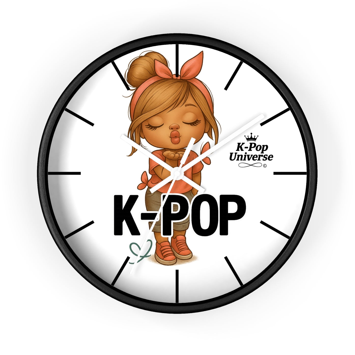 K-Pop Themed Wall Clock, Cute K-Pop Decor, Fan Gift, Music Lover Gift, Unique Home Decor, Trendy Wall Art