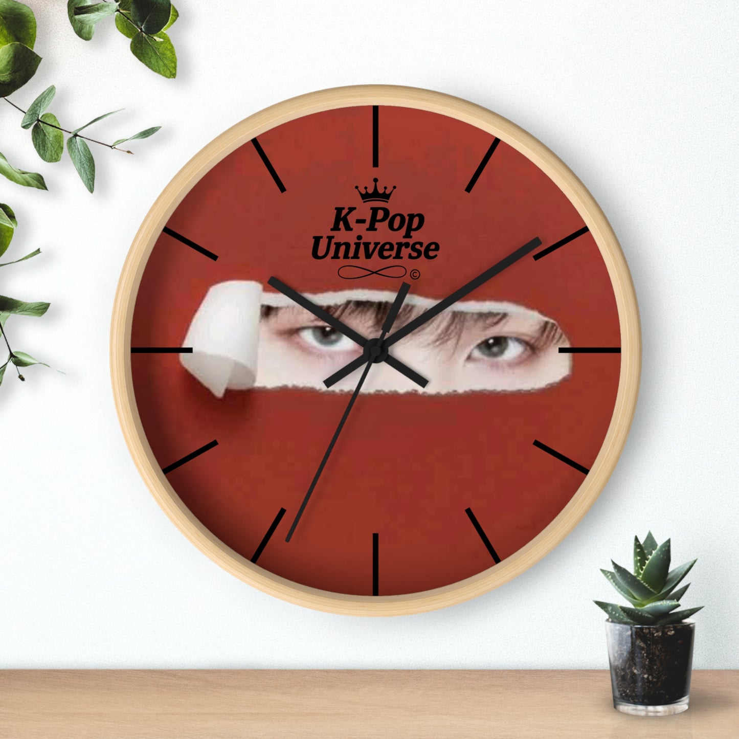 Wall Clock,K-Pop Universe Wall Clock, K-Pop Decor, Unique Gift, Home Decoration, Music Lover Accessory, Trendy Wall Art/Suga/bts