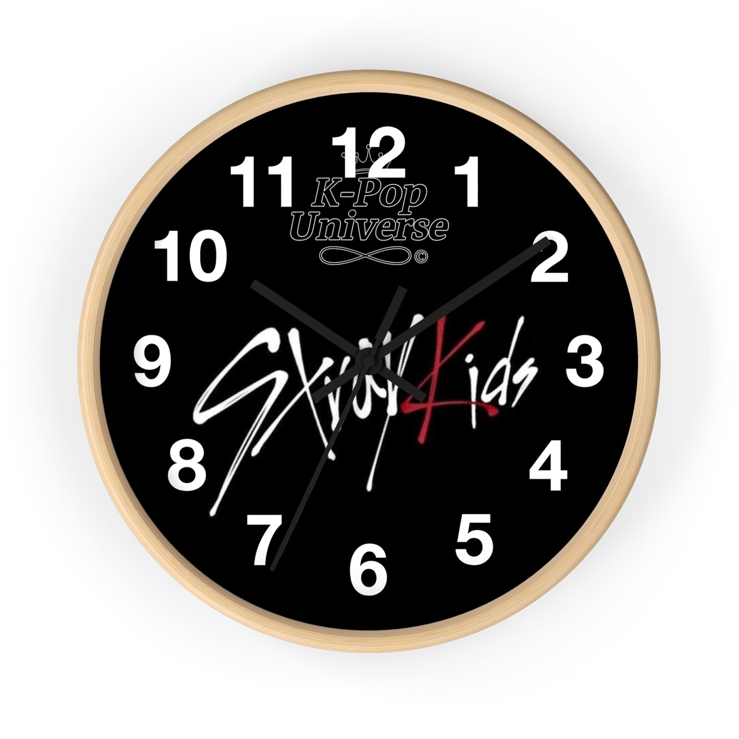 K-Pop Stray Kids Wall Clock, Unique Home Decor, Gift for Music Lovers, Cool Wall Art, Modern Timepiece, Fan Merchandise