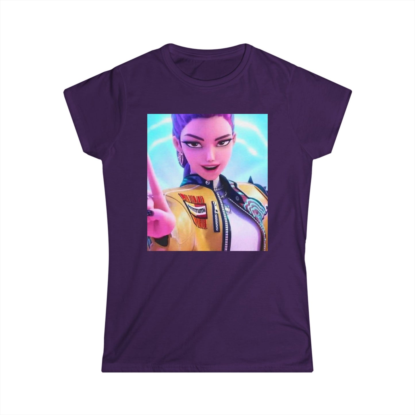 Women's Graphic Tee, Casual Wear, Gamer Shirt, Anime Style Top, Unique Gift for Her, Everyday Comfort, Birthday Present, k-pop demon Hunters