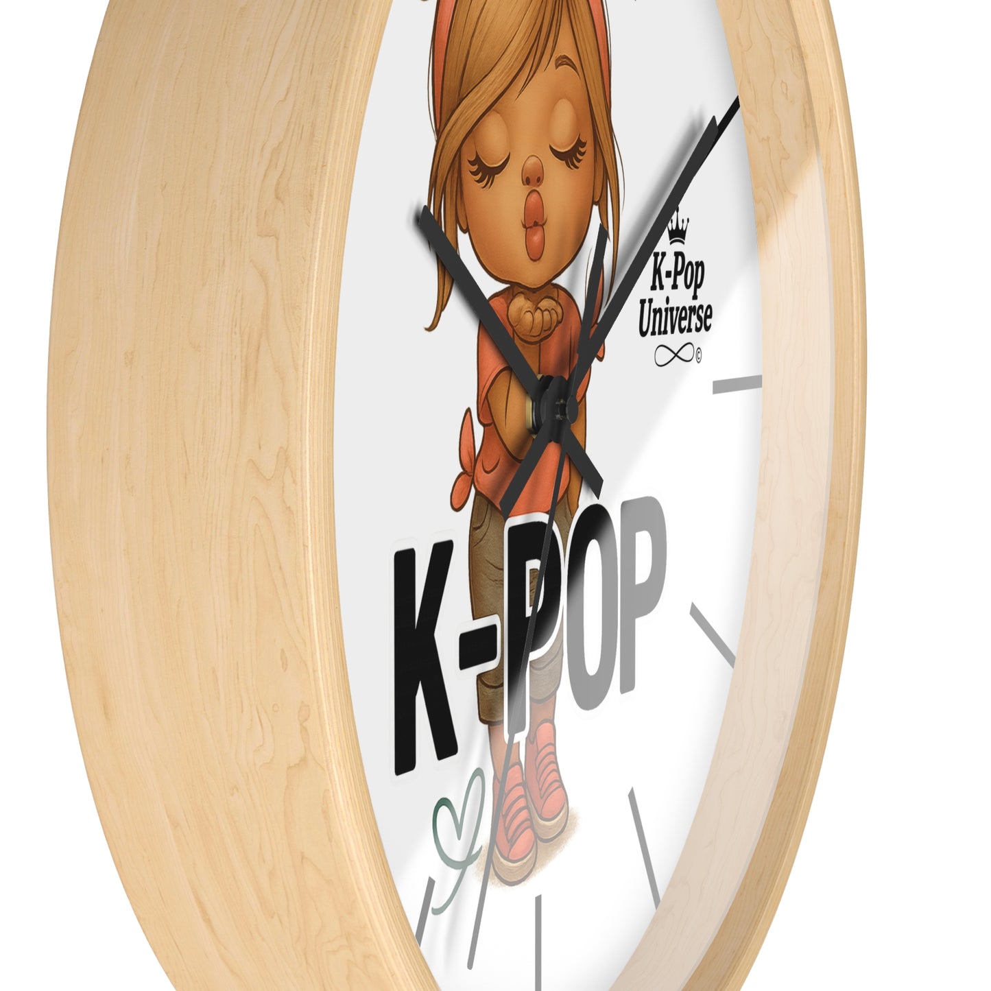 K-Pop Themed Wall Clock, Cute K-Pop Decor, Fan Gift, Music Lover Gift, Unique Home Decor, Trendy Wall Art