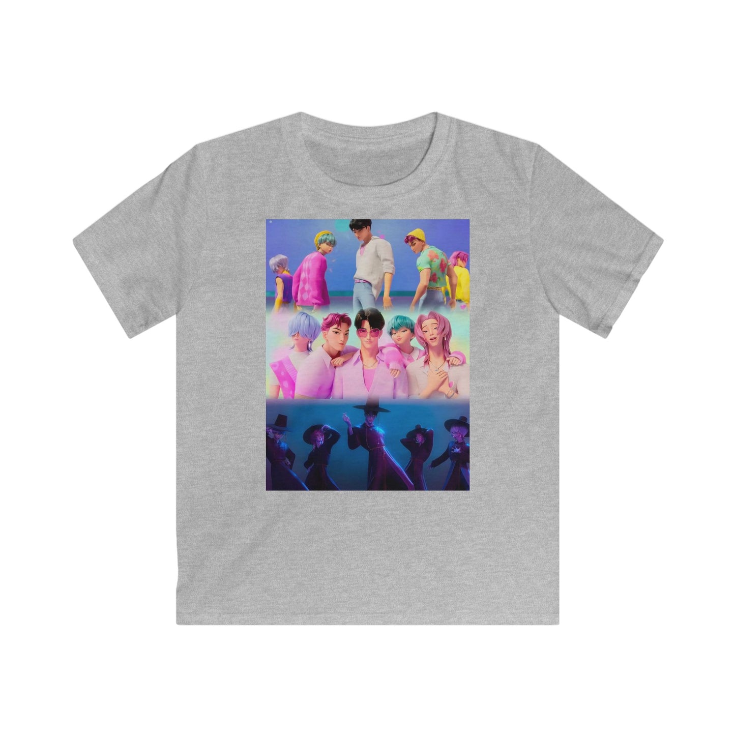 ‼️Limited edition‼️Vibrant Kids Graphic Tee - Colorful Summer Vibes, Perfect for Birthdays, Gifts, or Casual Outings, Youth Apparel, Fun, Stylish, Playful,Saja boys, K-pop Demon Hunters