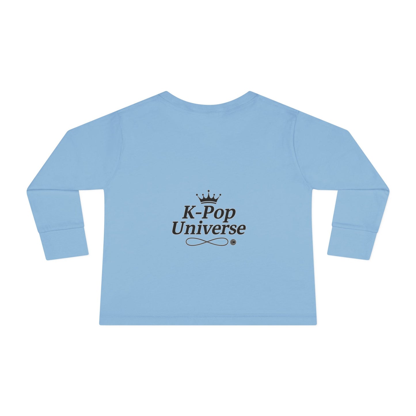 Toddler K-Pop Universe Tee, Cute Kids Shirt, Long Sleeve Top for BTS Fans, Perfect for Birthdays, Gift for Little Ones