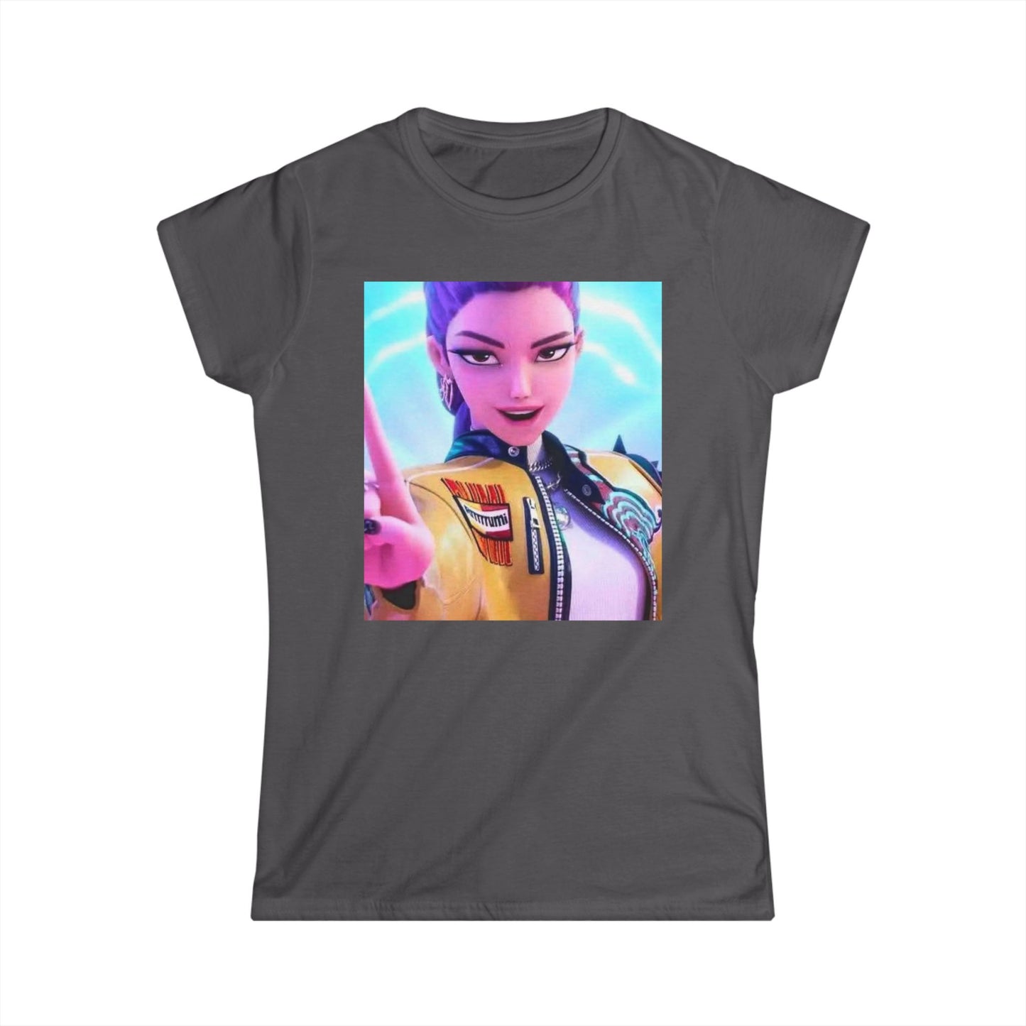 Women's Graphic Tee, Casual Wear, Gamer Shirt, Anime Style Top, Unique Gift for Her, Everyday Comfort, Birthday Present, k-pop demon Hunters