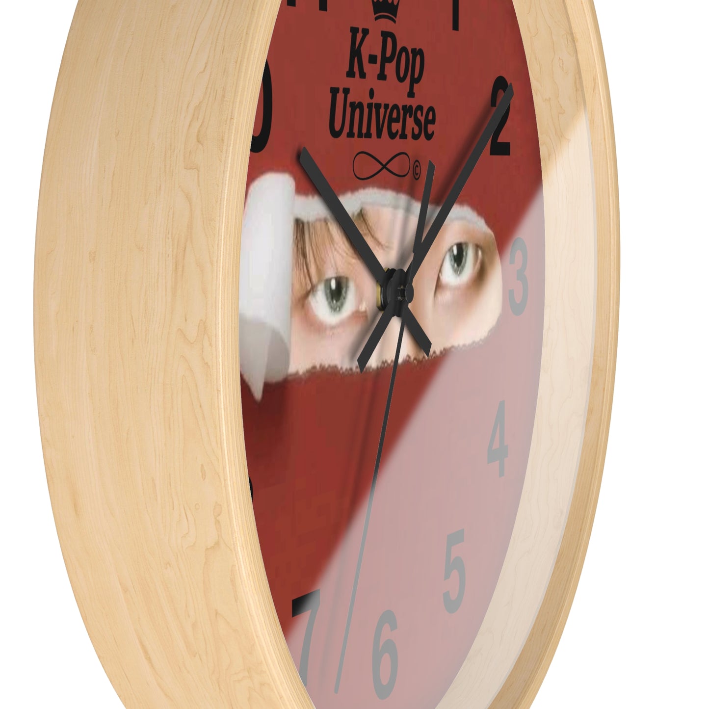 K-Pop Themed Wall Clock, Unique Home Decor, Gift for Fans, Music Room Essential, Stylish Timepiece