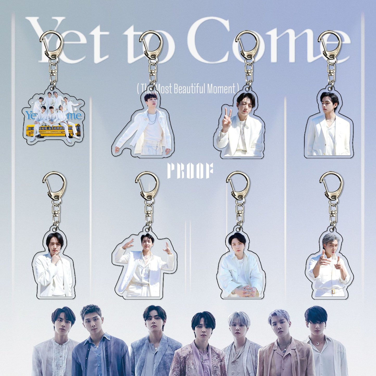 BTS New Album "Proof" Acrylic Keychain Jungkook Jeongguk Pendant Accessories
