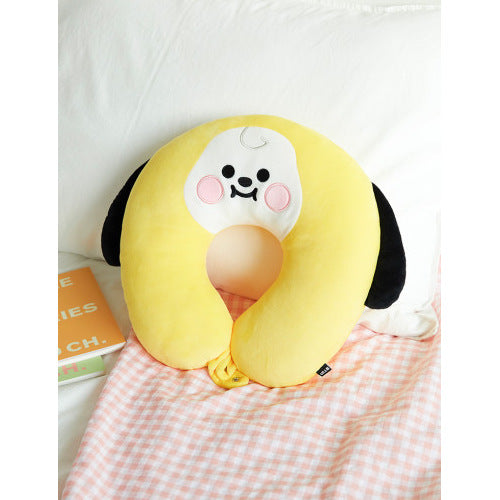 Bulletproof Youth Group Cartoon Baby U-Shaped Pillow Cute Plush Doll Lunch Break Travel Car BTS Cervical Pillow